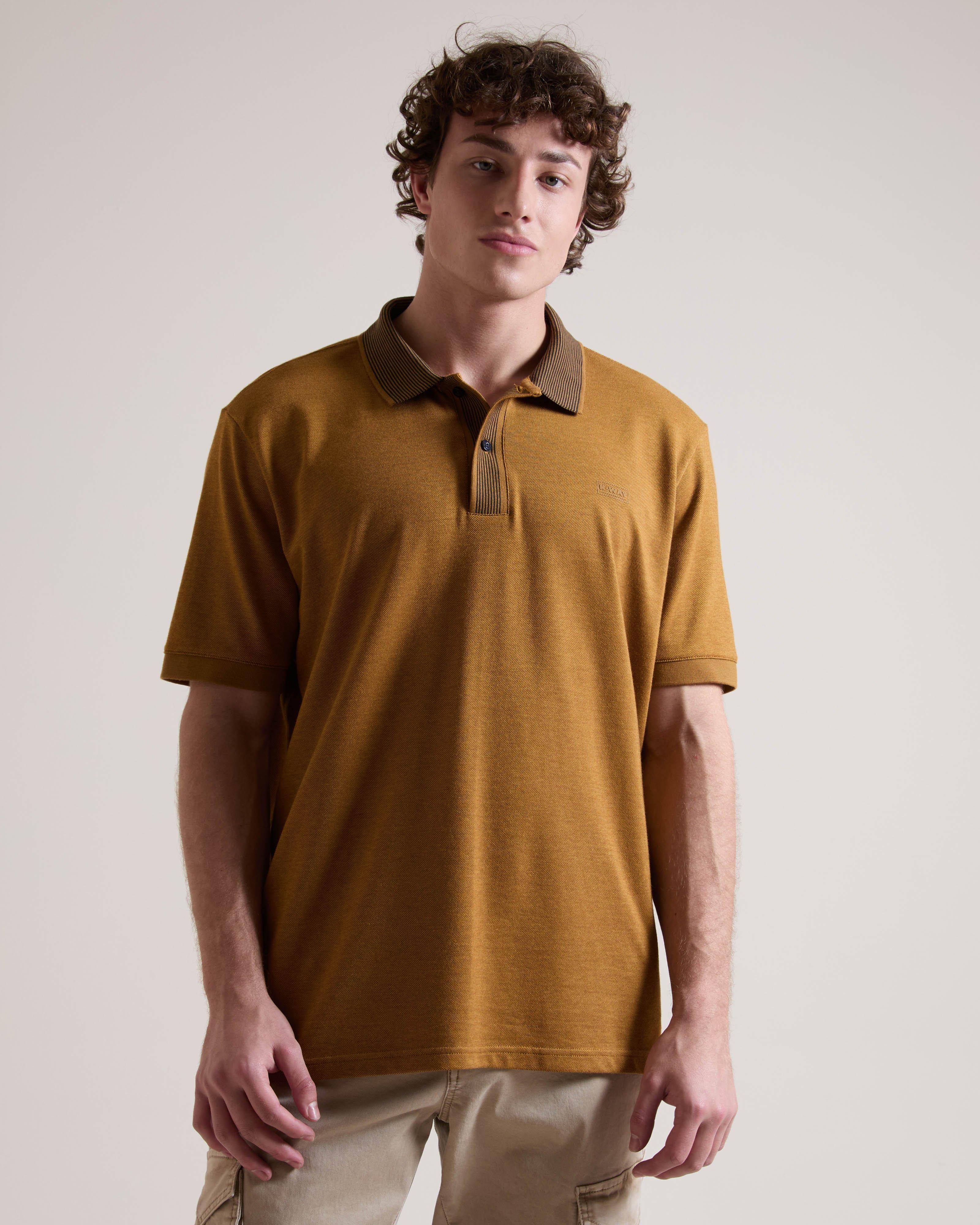 K-Way Elements Men's Benito Textured Golfer -  Gold