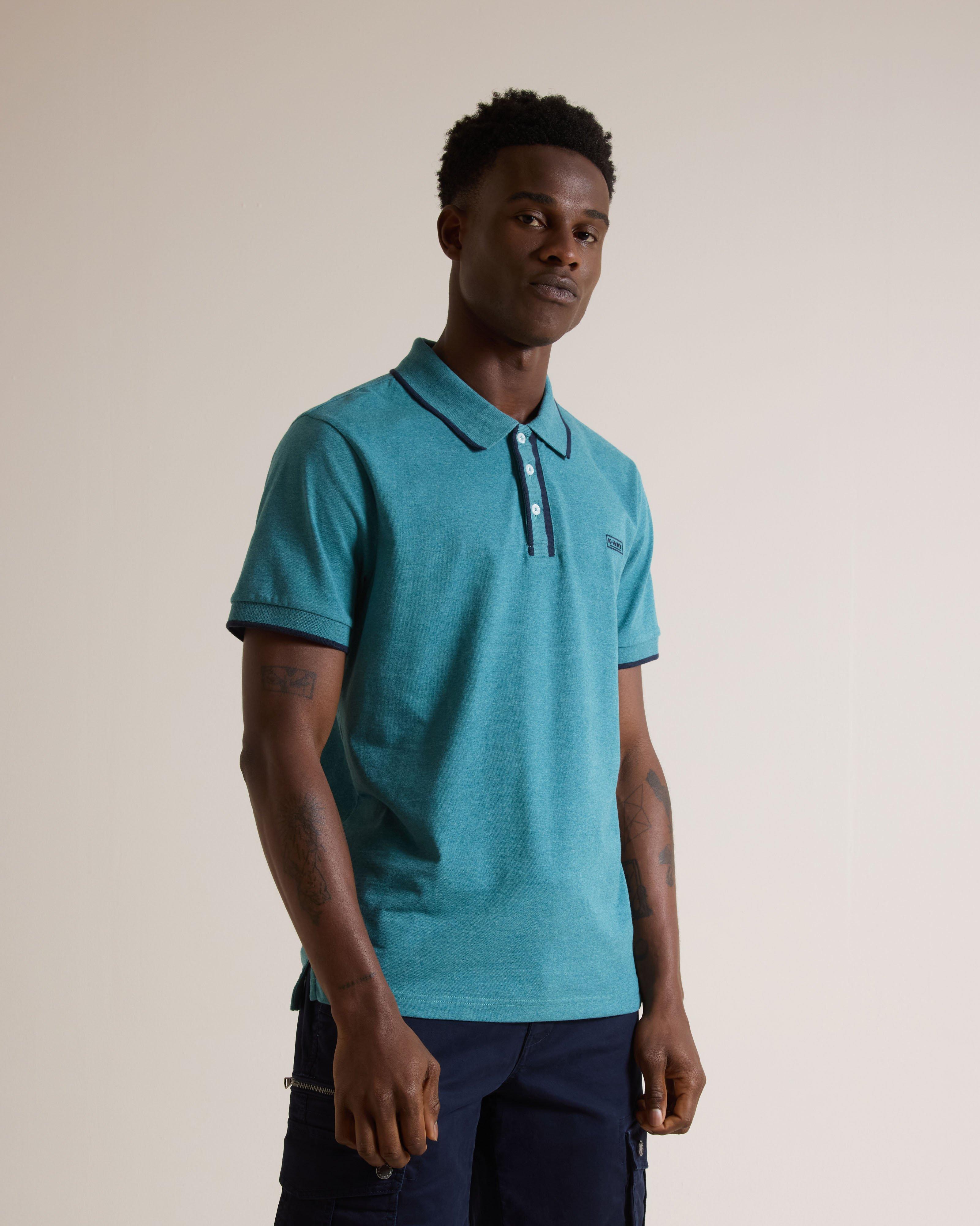 K-Way Elements Men’s Leo Tipped Golfer -  Teal