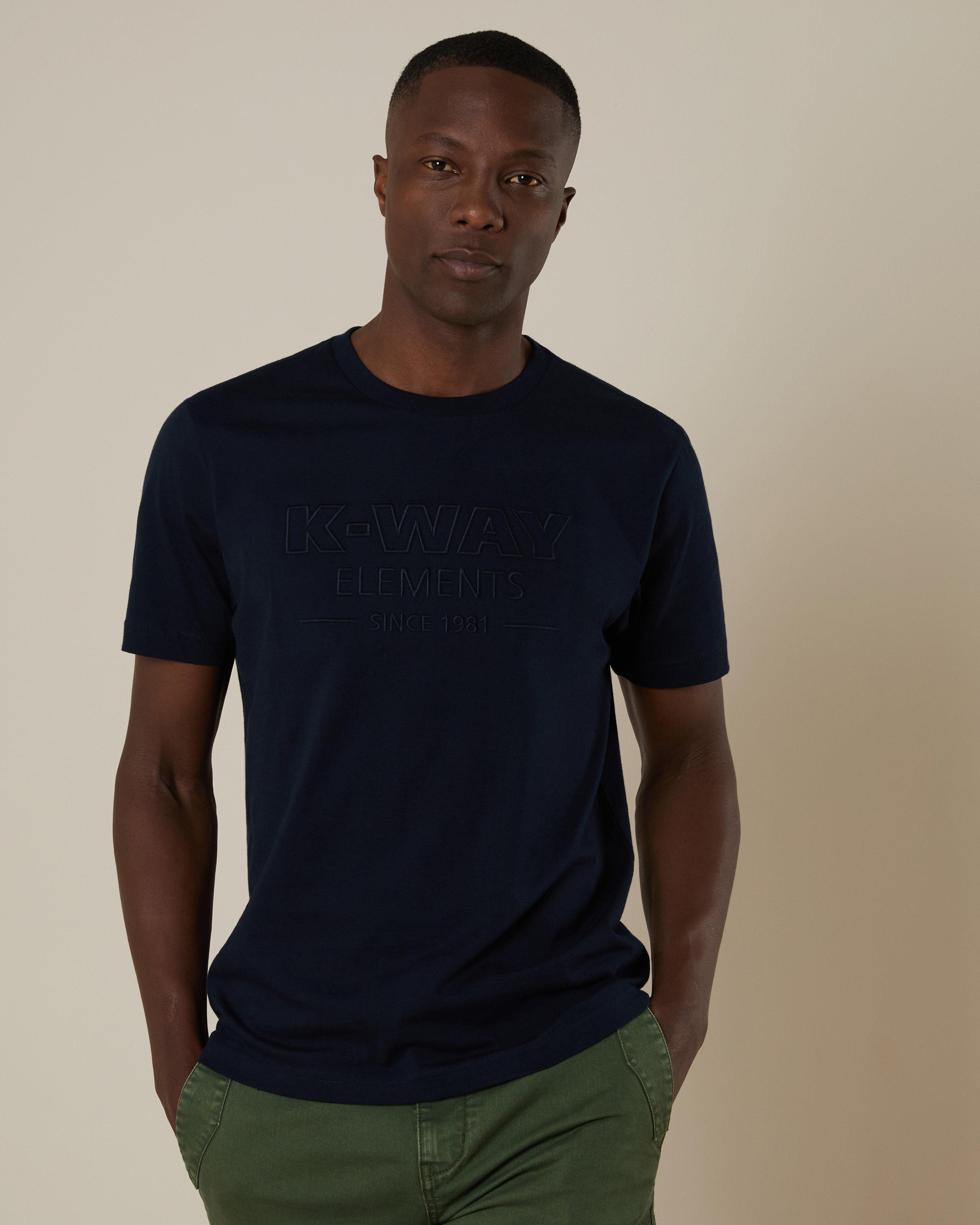 K-Way Elements Men's Jack Workwear Logo T-Shirt -  Navy