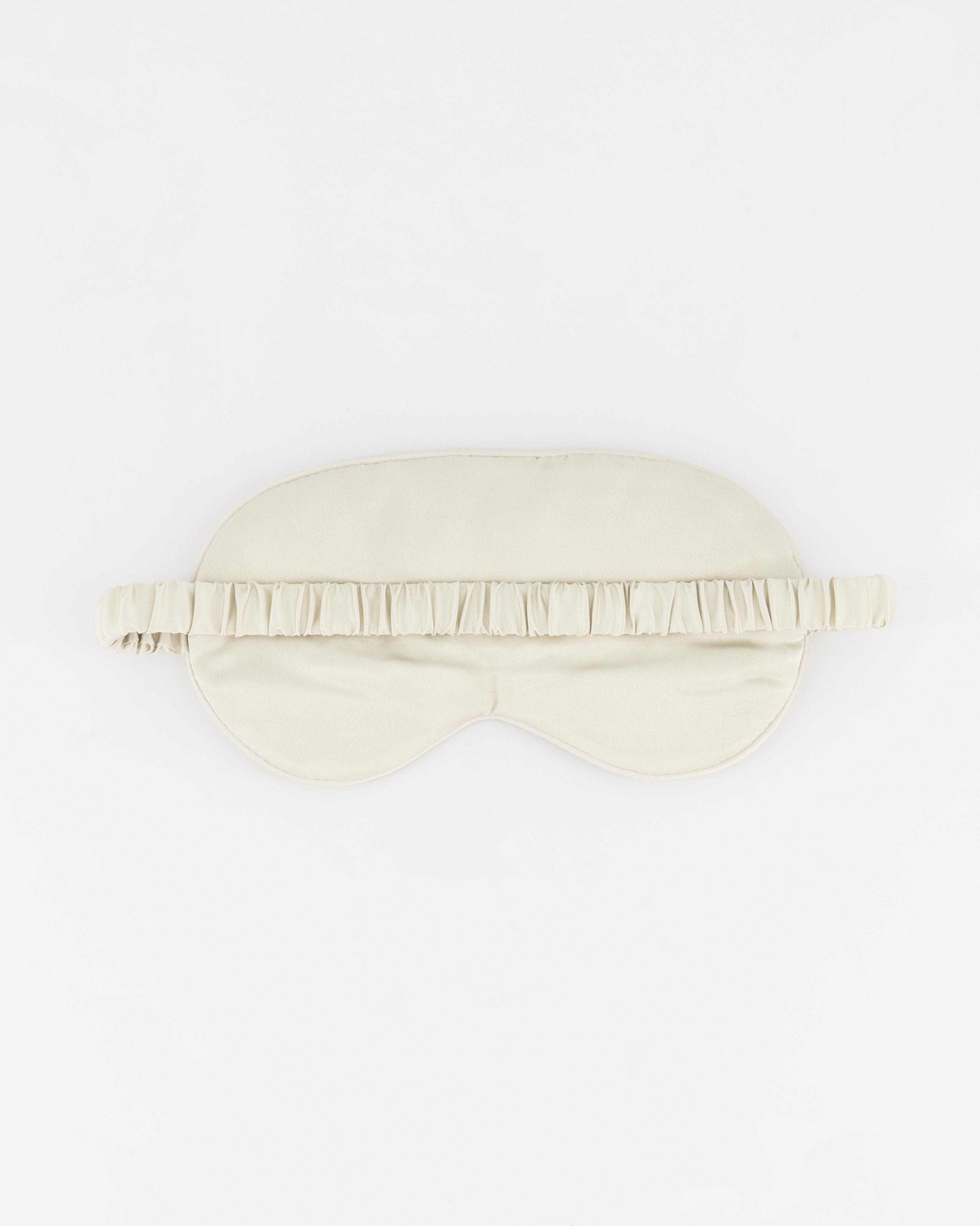 K-Way x Velt Printed Memory Foam Pillow & Eye Mask -  Light Khaki