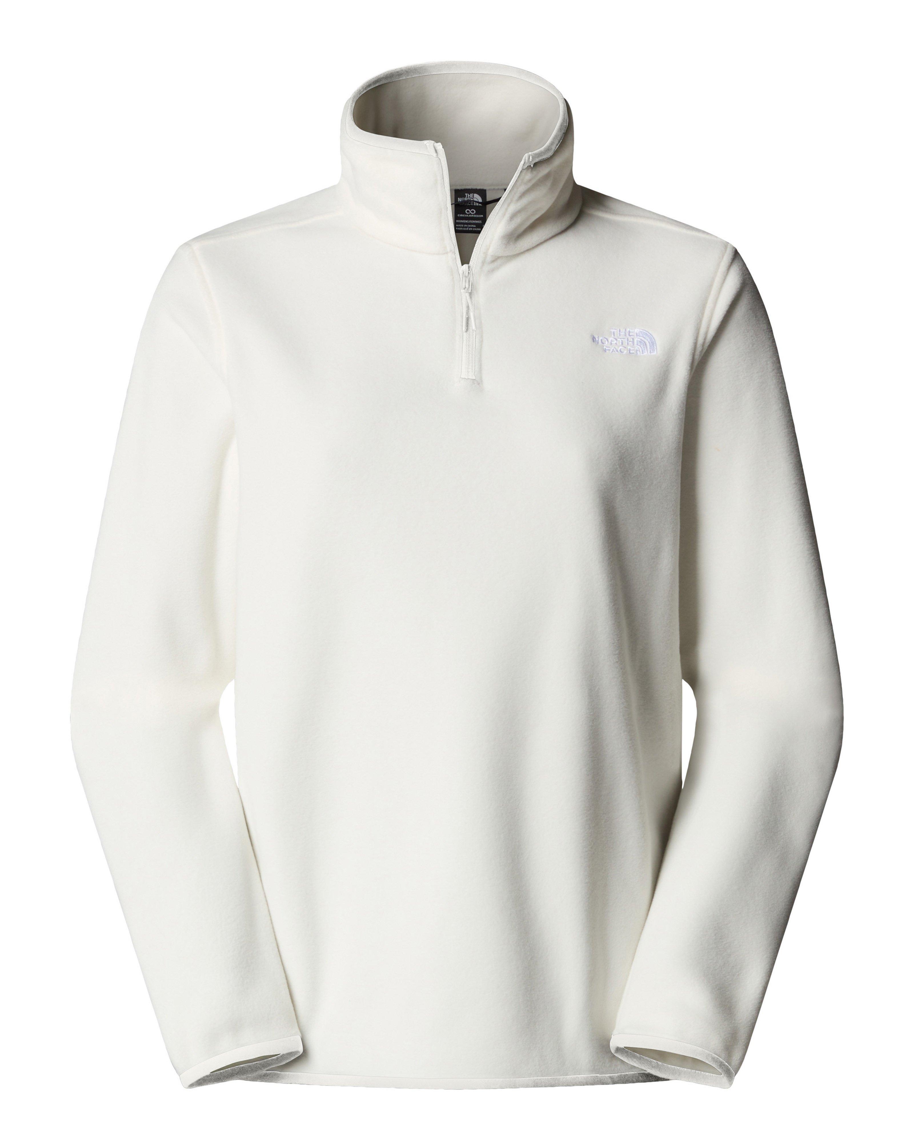 The North Face Women’s 1/4 Zip Fleece Top -  Milk
