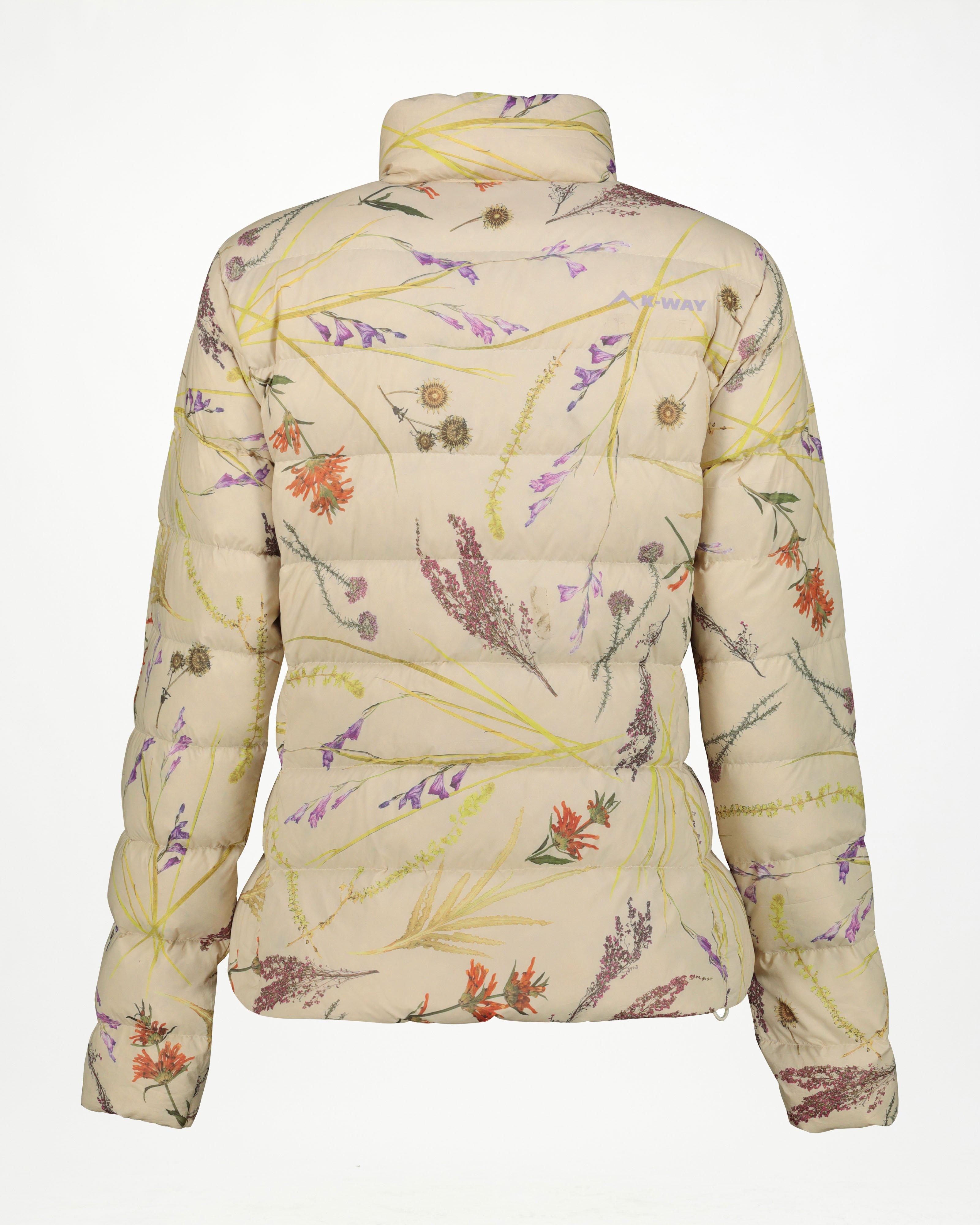 K-Way x Velt Limited Edition Women's Printed Puffer Jacket -  Stone