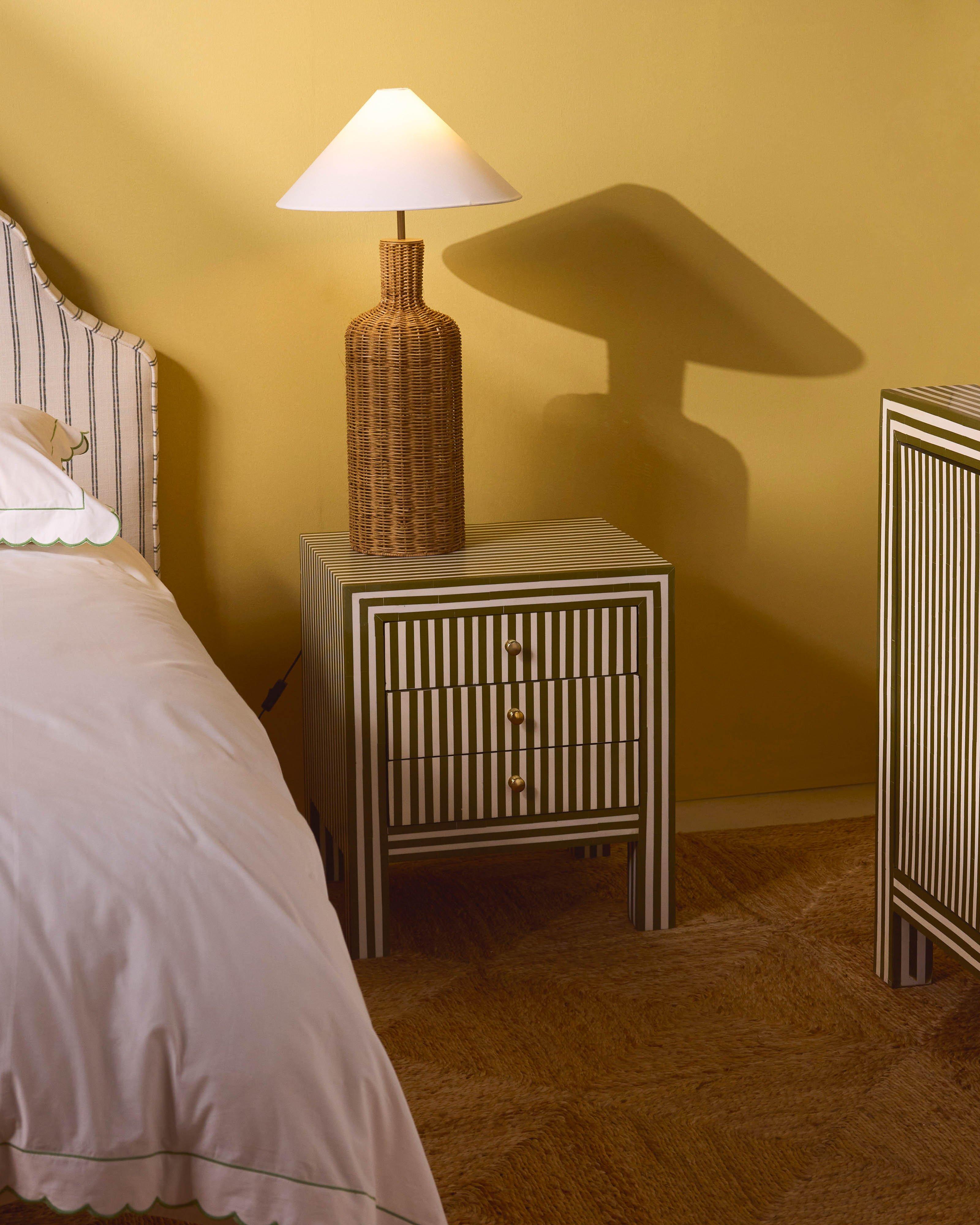  Maryke Three-Drawer Pedestal -  Olive