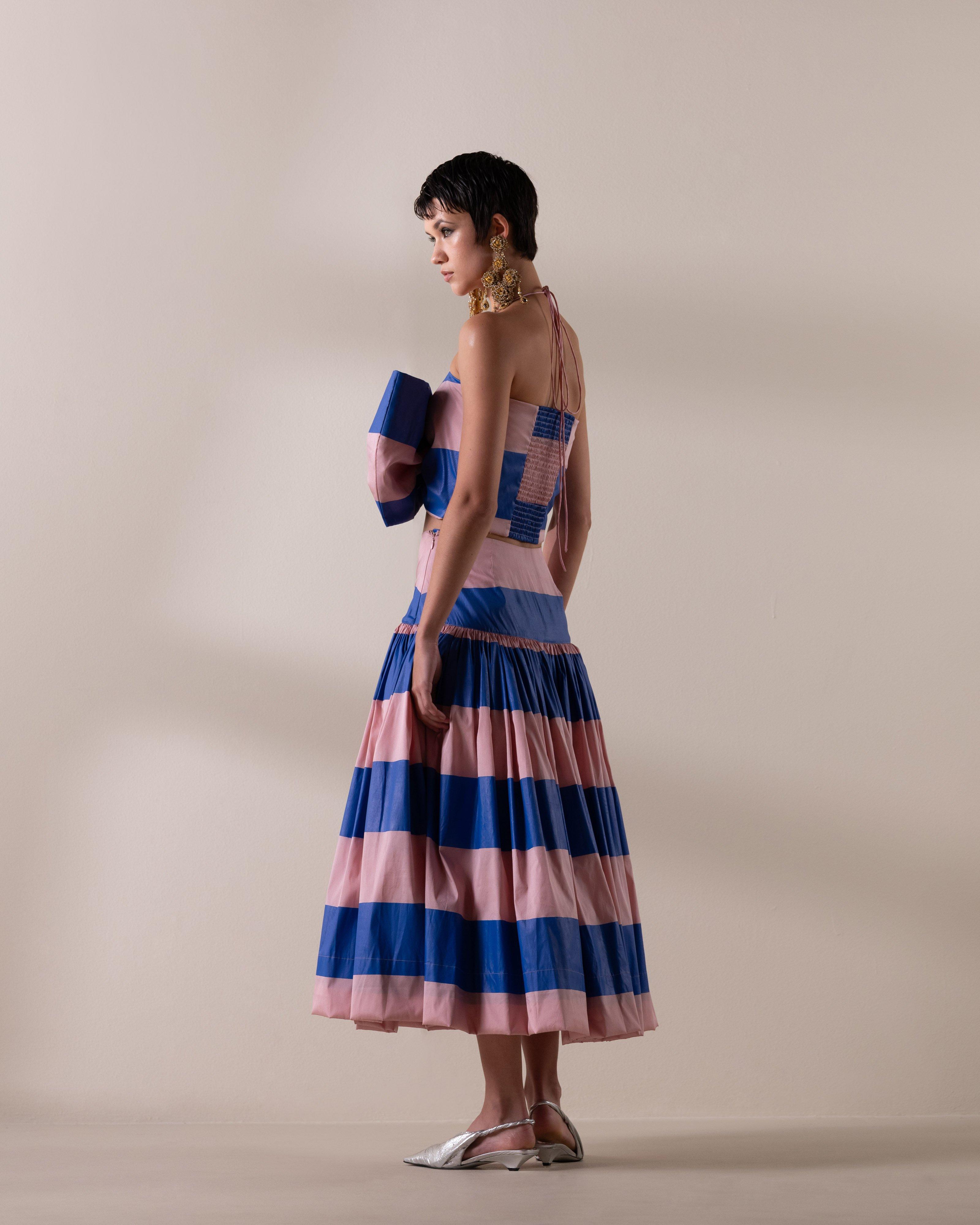 KLûK CGDT x Poetry Printed Basque Skirt -  Light Pink