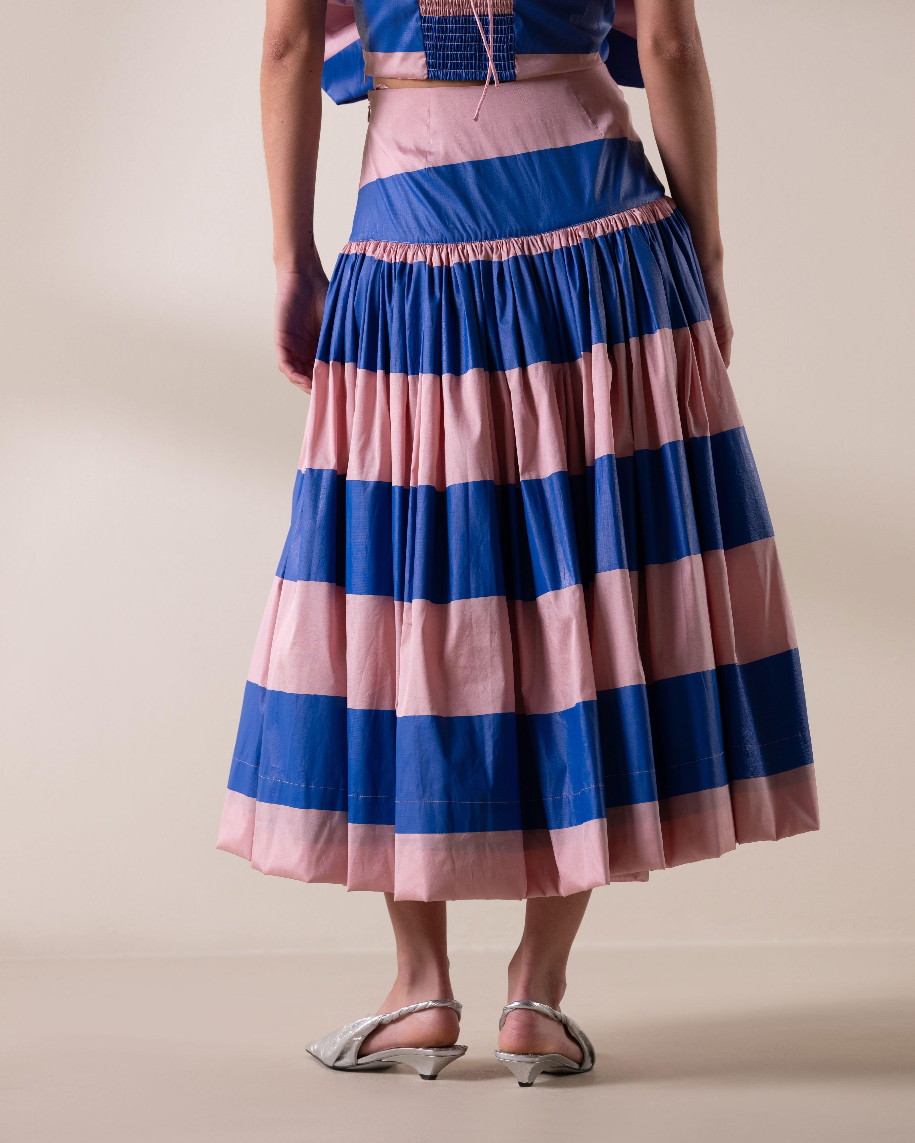 KLûK CGDT x Poetry Printed Basque Skirt -  Light Pink