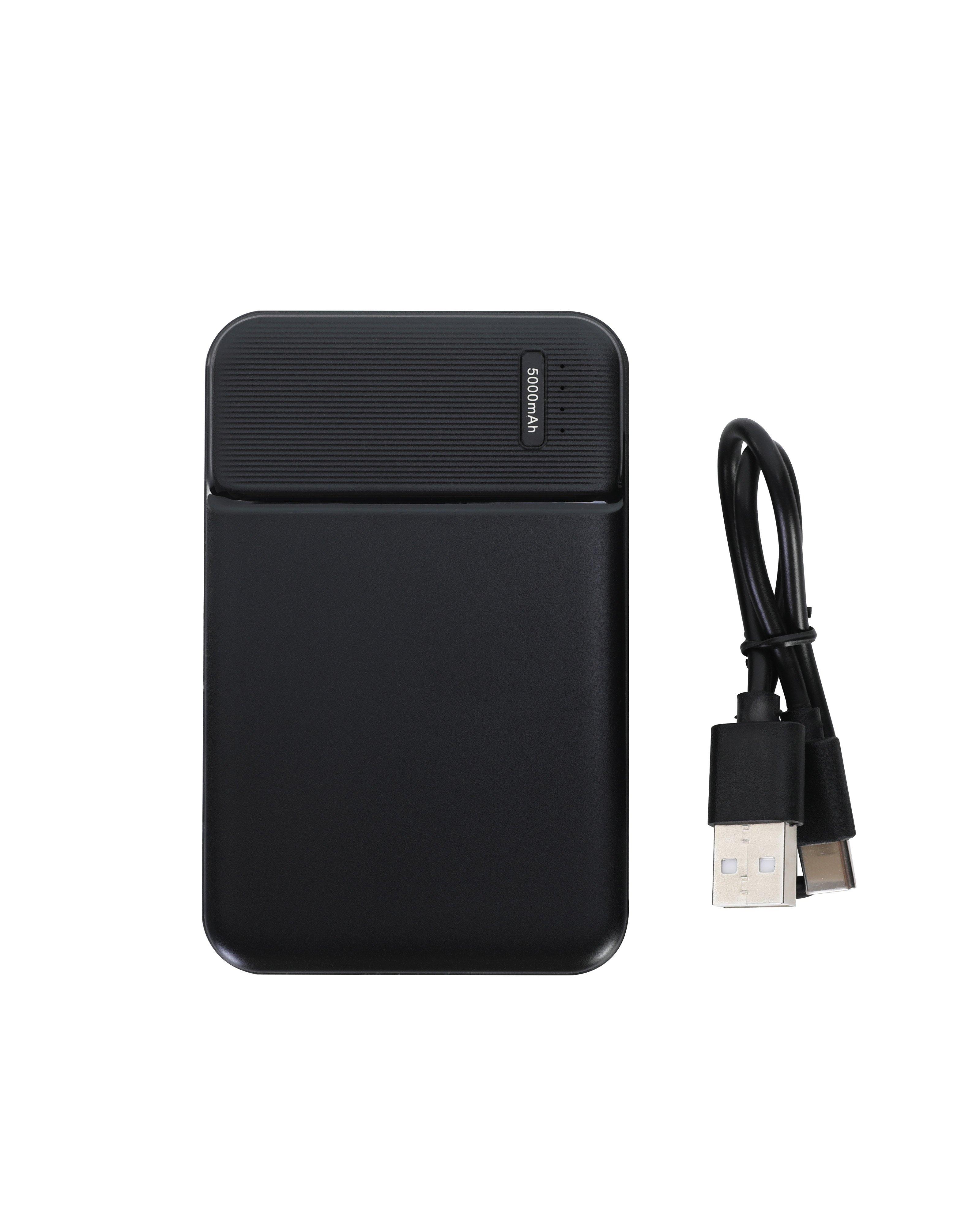 BiRST 5000 MAH FAST CHARGING POWER BANK -  Black
