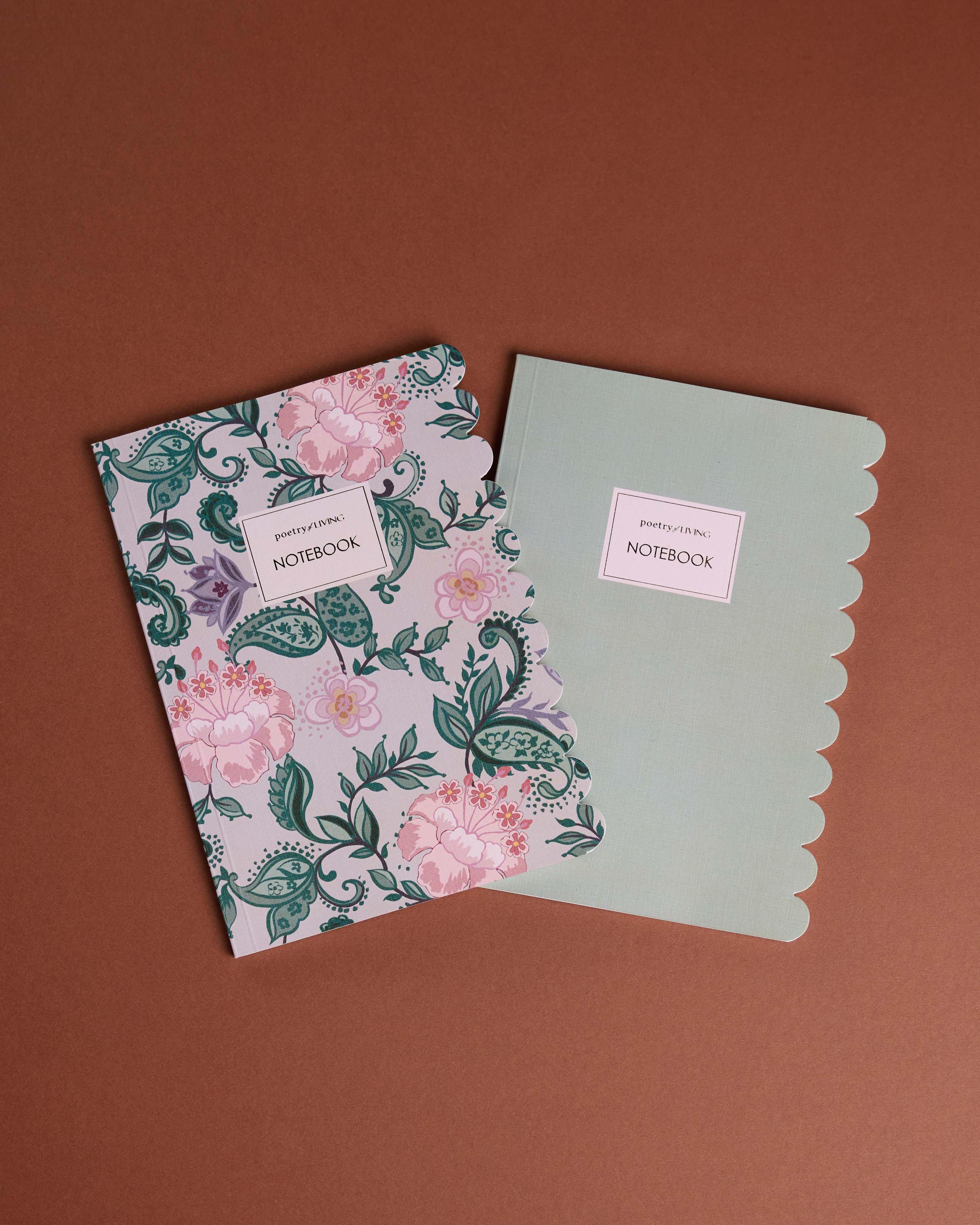 Botanical Scalloped Notebook Pack -  Assorted