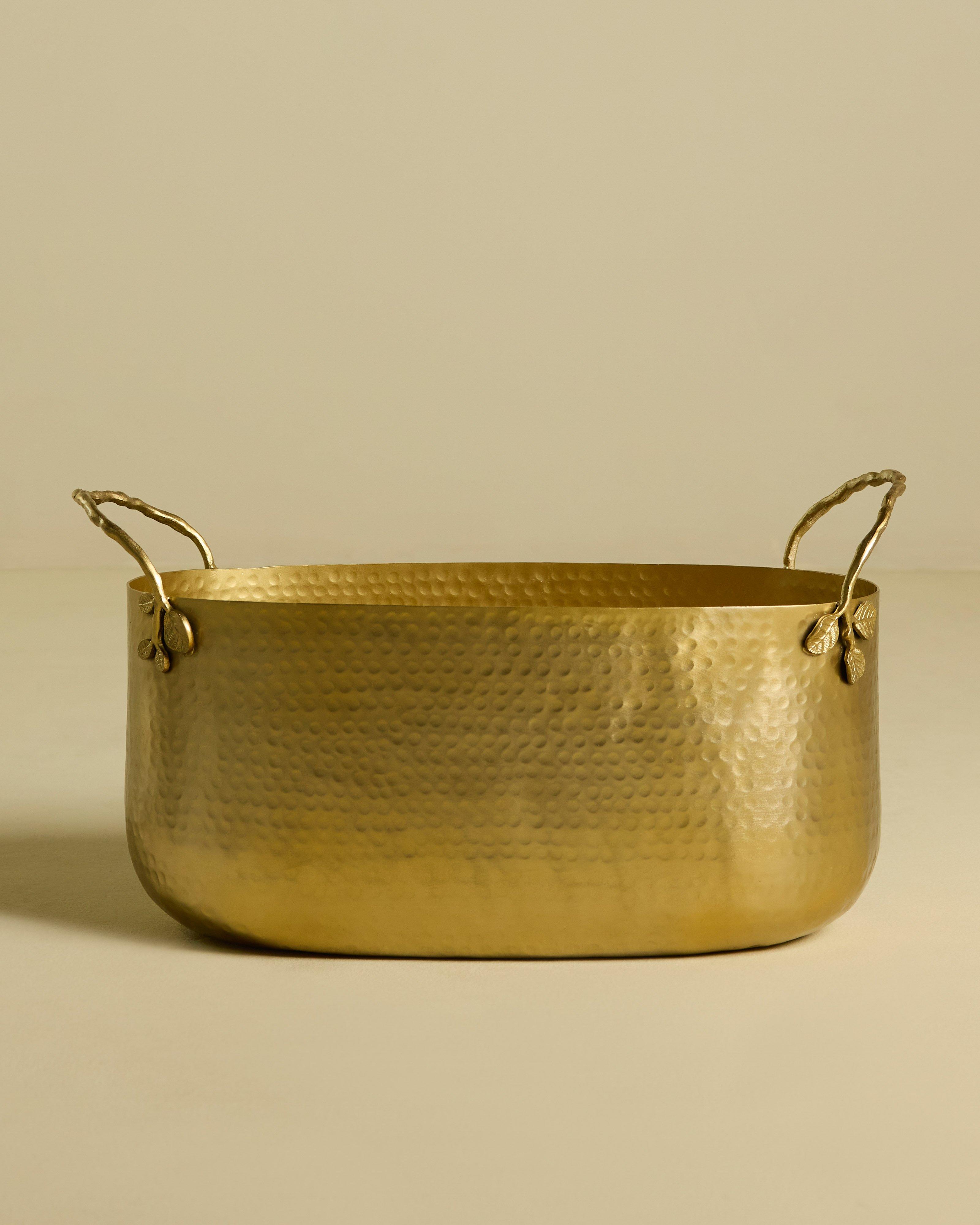  Large Hammered Drinks Cooler -  Gold