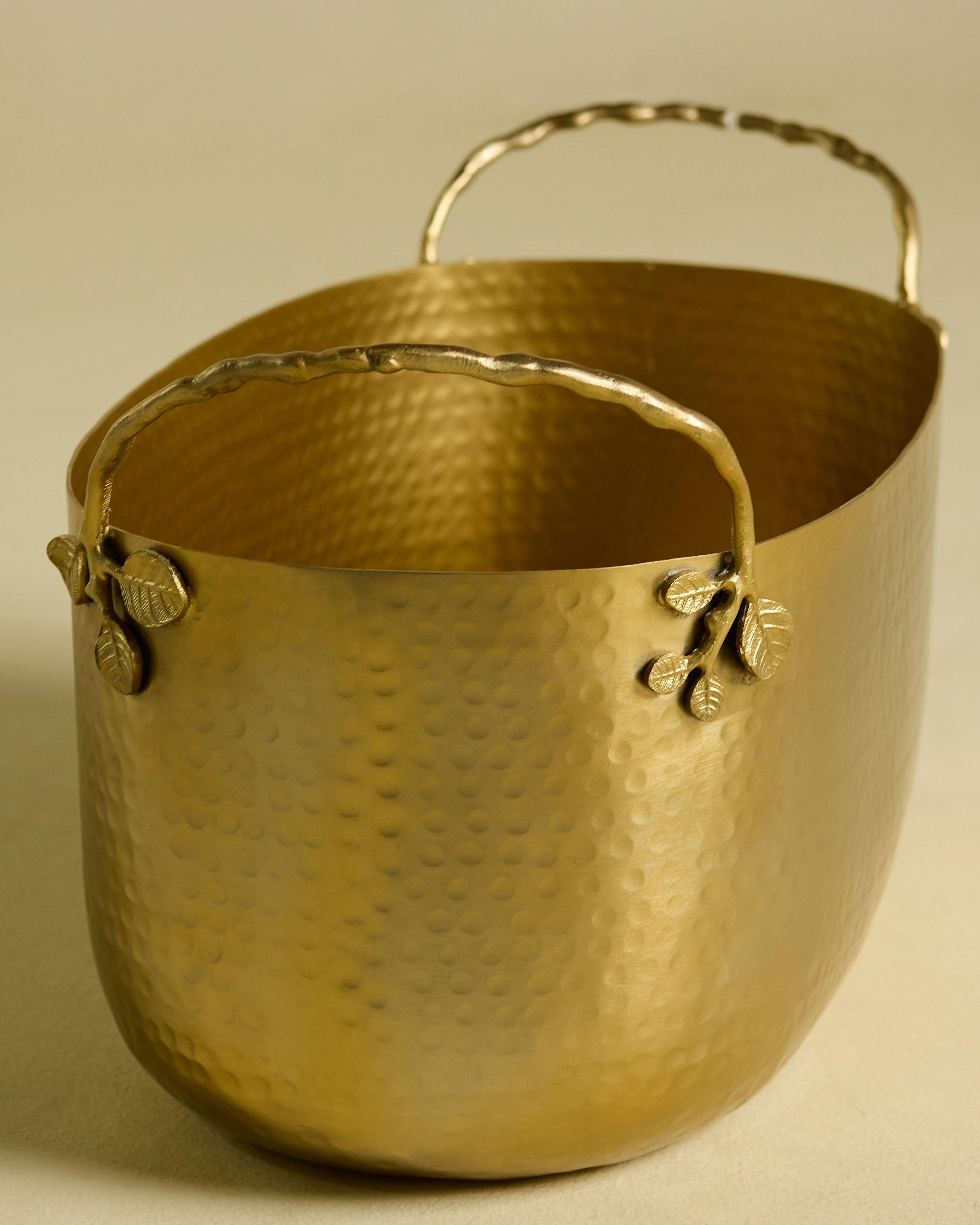  Large Hammered Drinks Cooler -  Gold