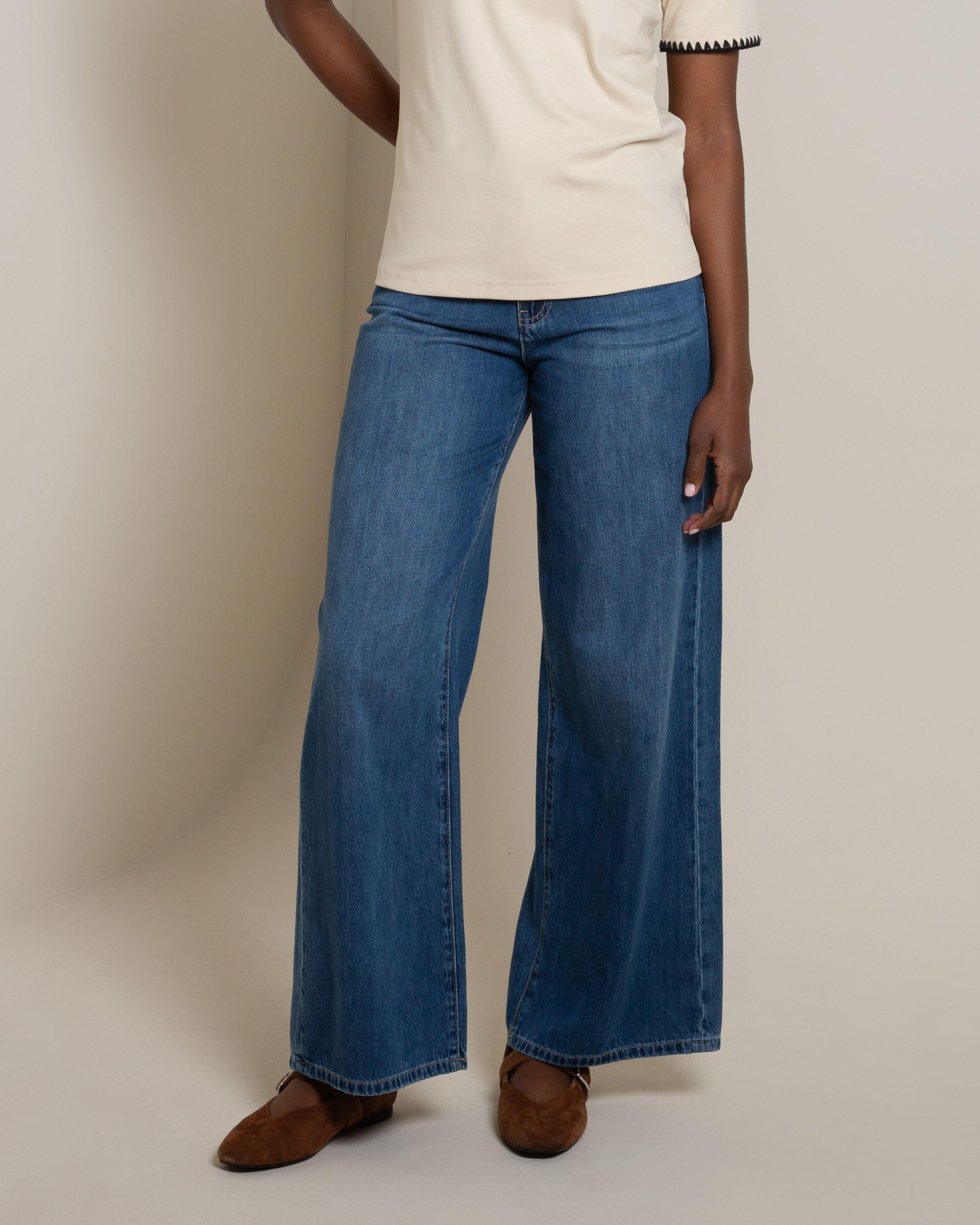 Geordie Relaxed Mid Blue Wash Denims -  Mid Blue