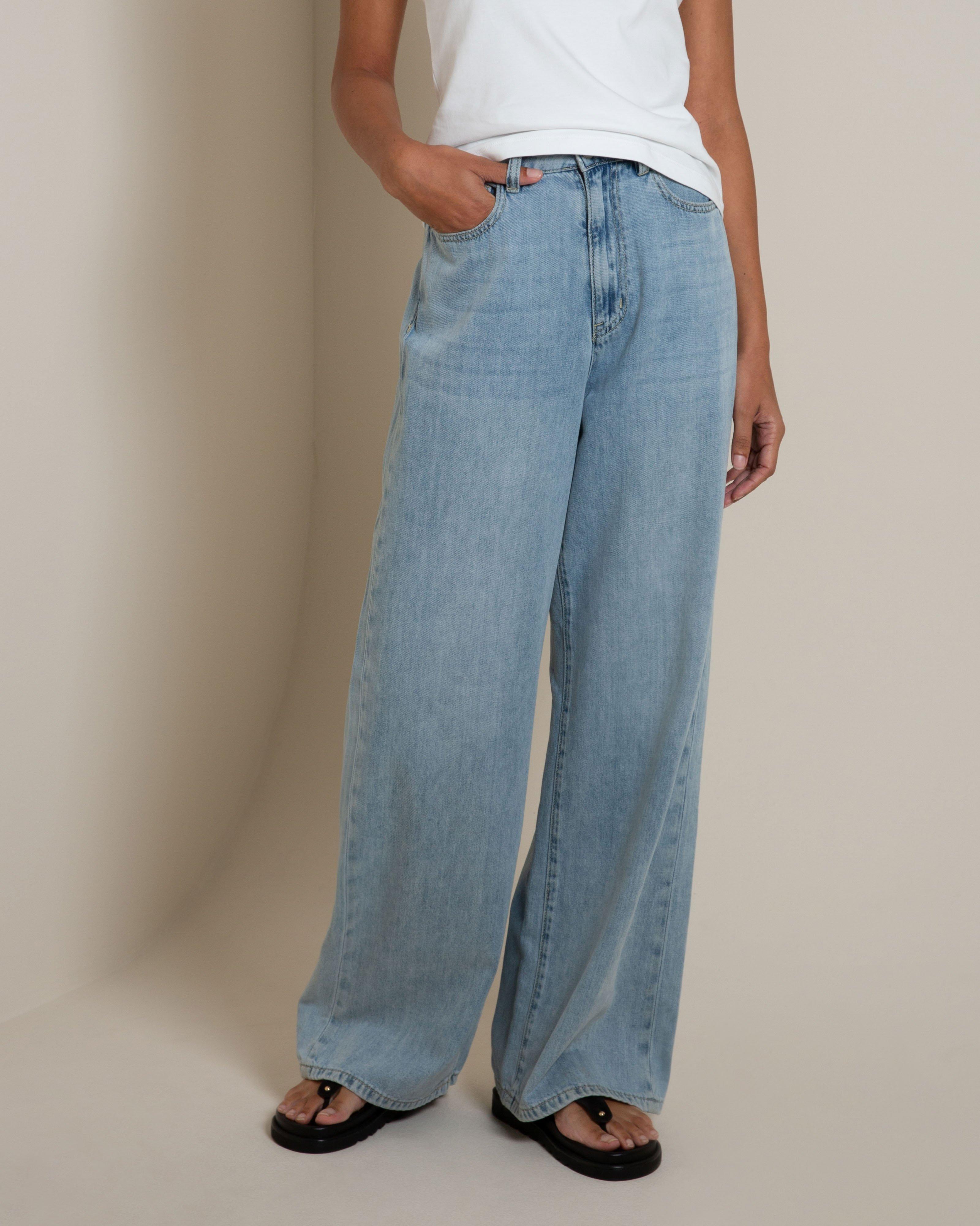 Geordie Relaxed Light Wash Denims -  Light Blue