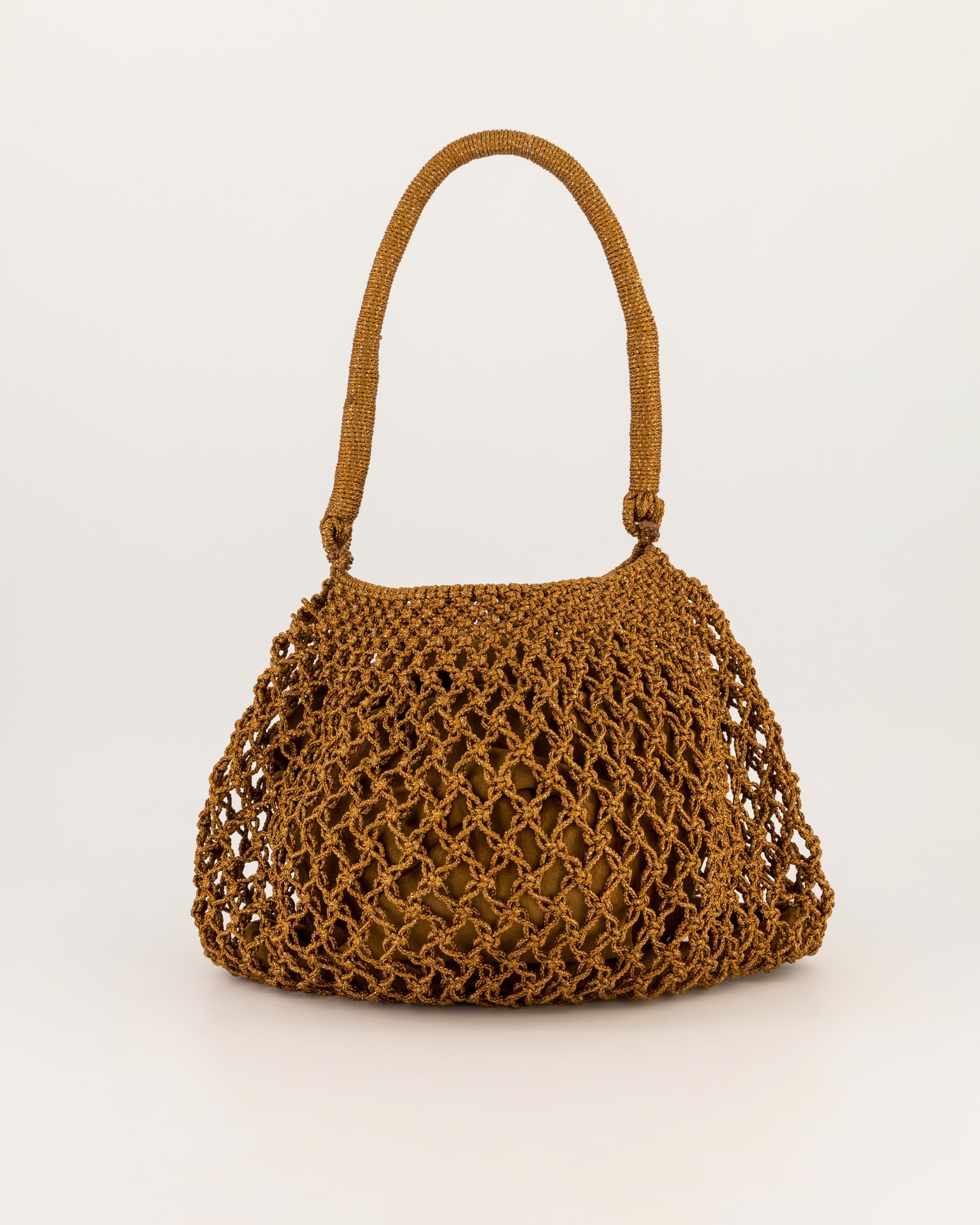 KLûK CGDT x Poetry Brown Lurex Bag -  Brown