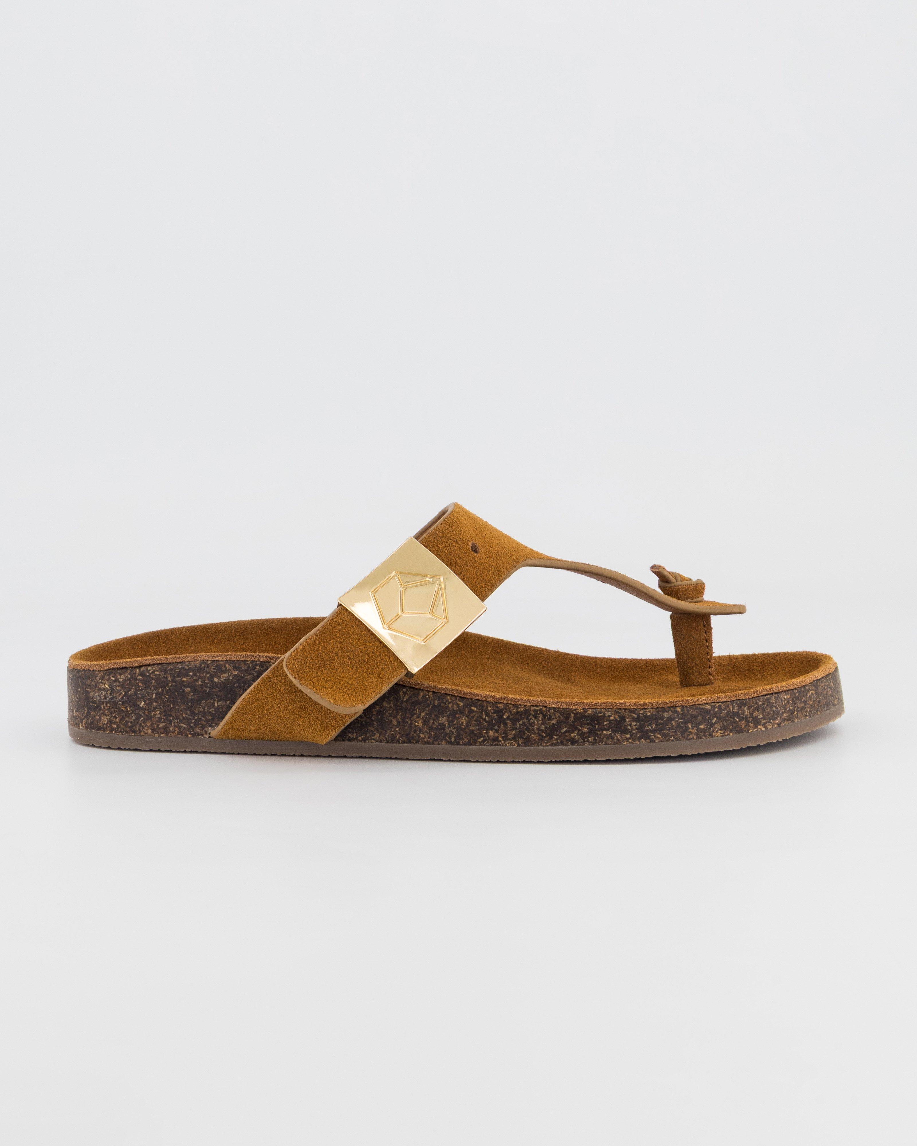 Rare Earth Women's Toni Knotted Thong Sandal -  Mustard
