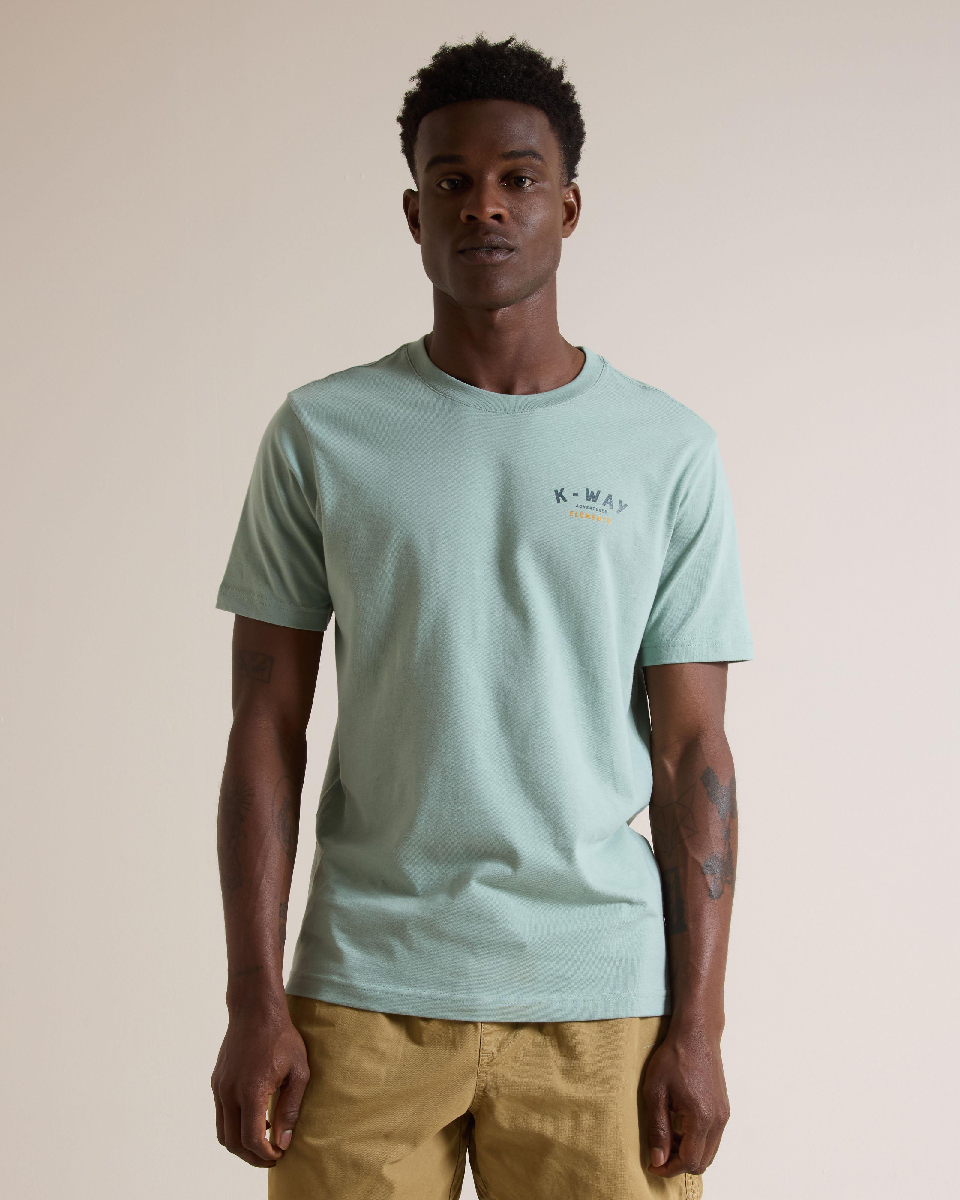 K-Way Elements Men's Local Travel T-Shirt -  Light Green