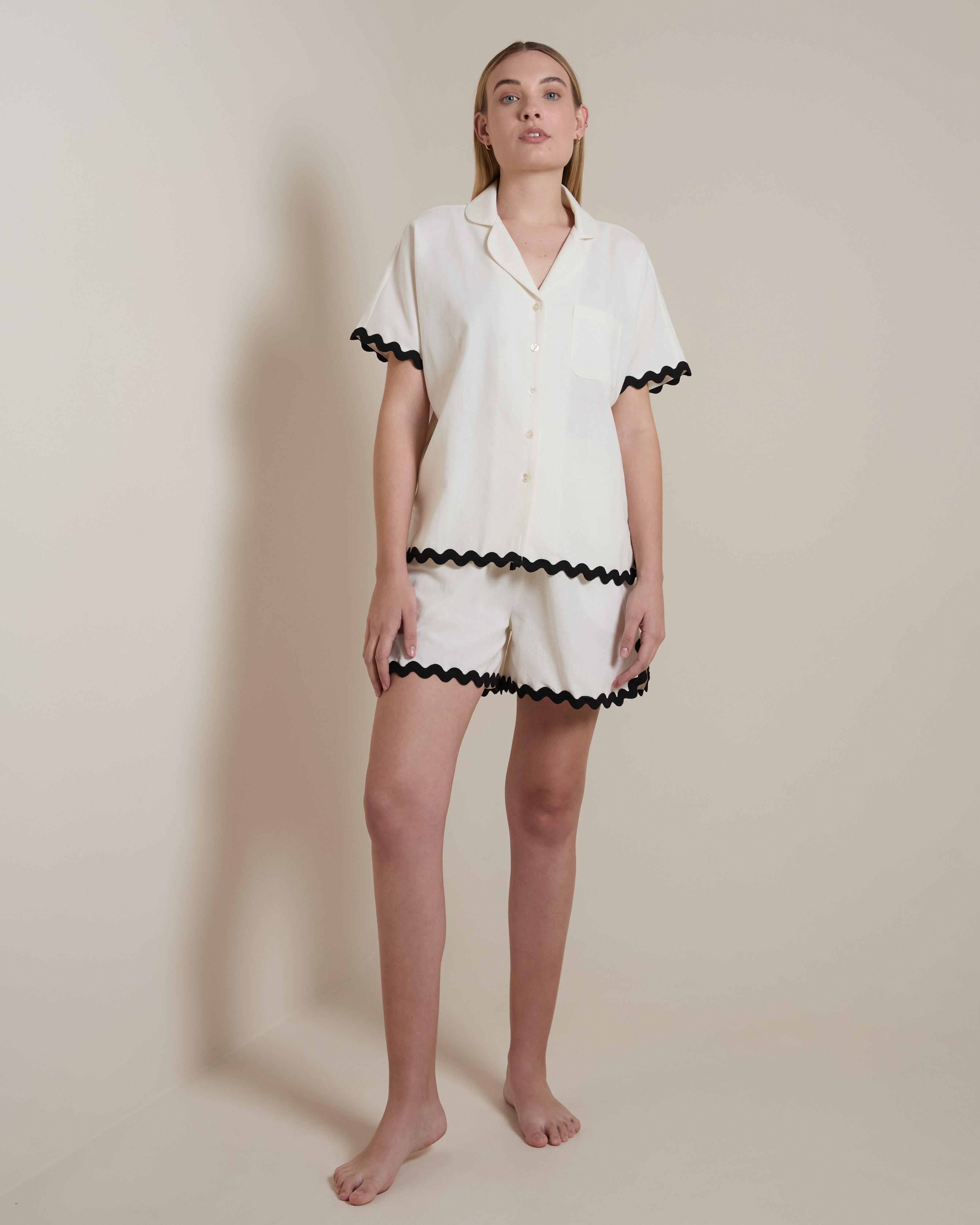 Ricrac Trim Shorts Sleep Set - Poetry Clothing Store