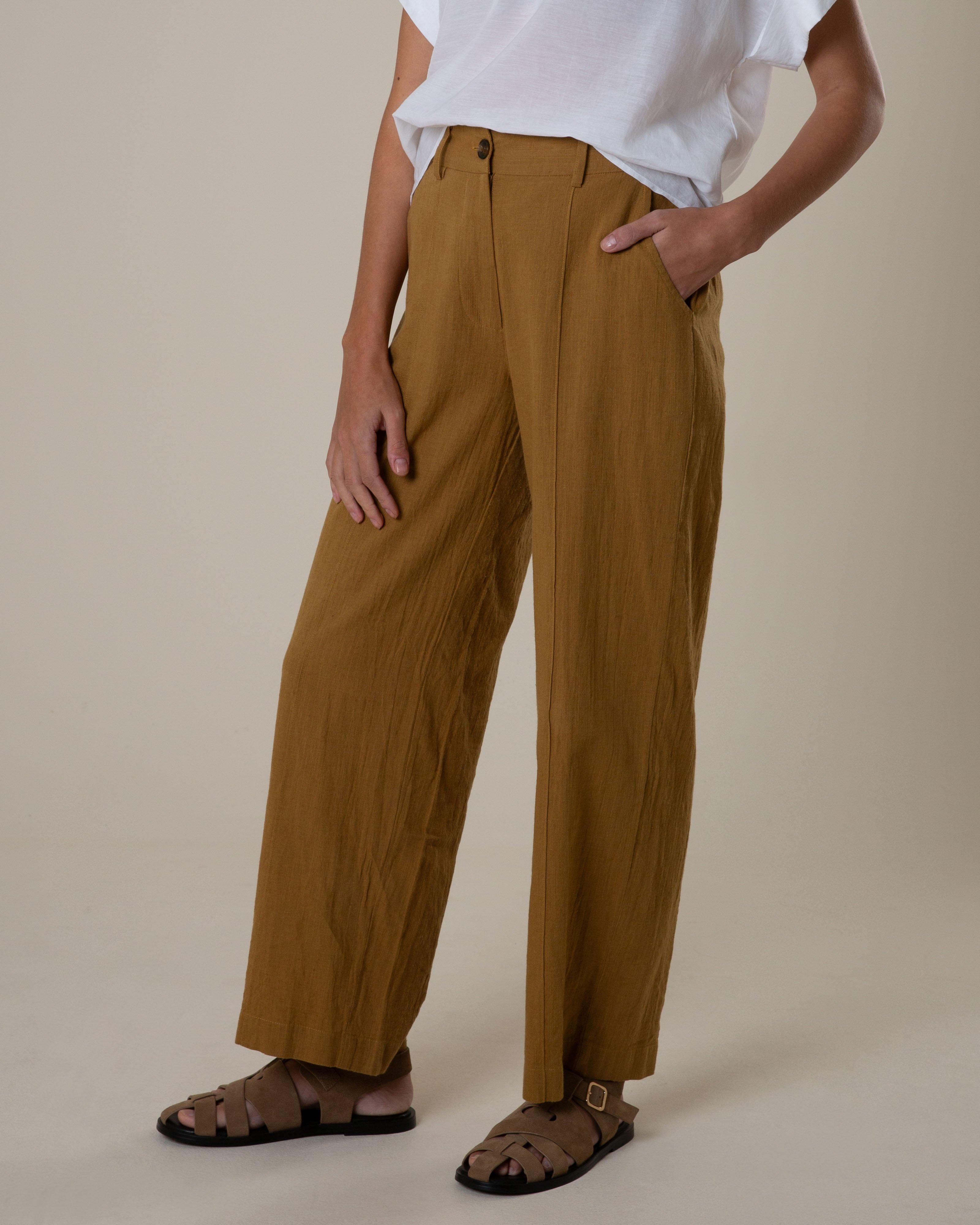 Rare Earth Women's Laurel Linen Pants -  Camel