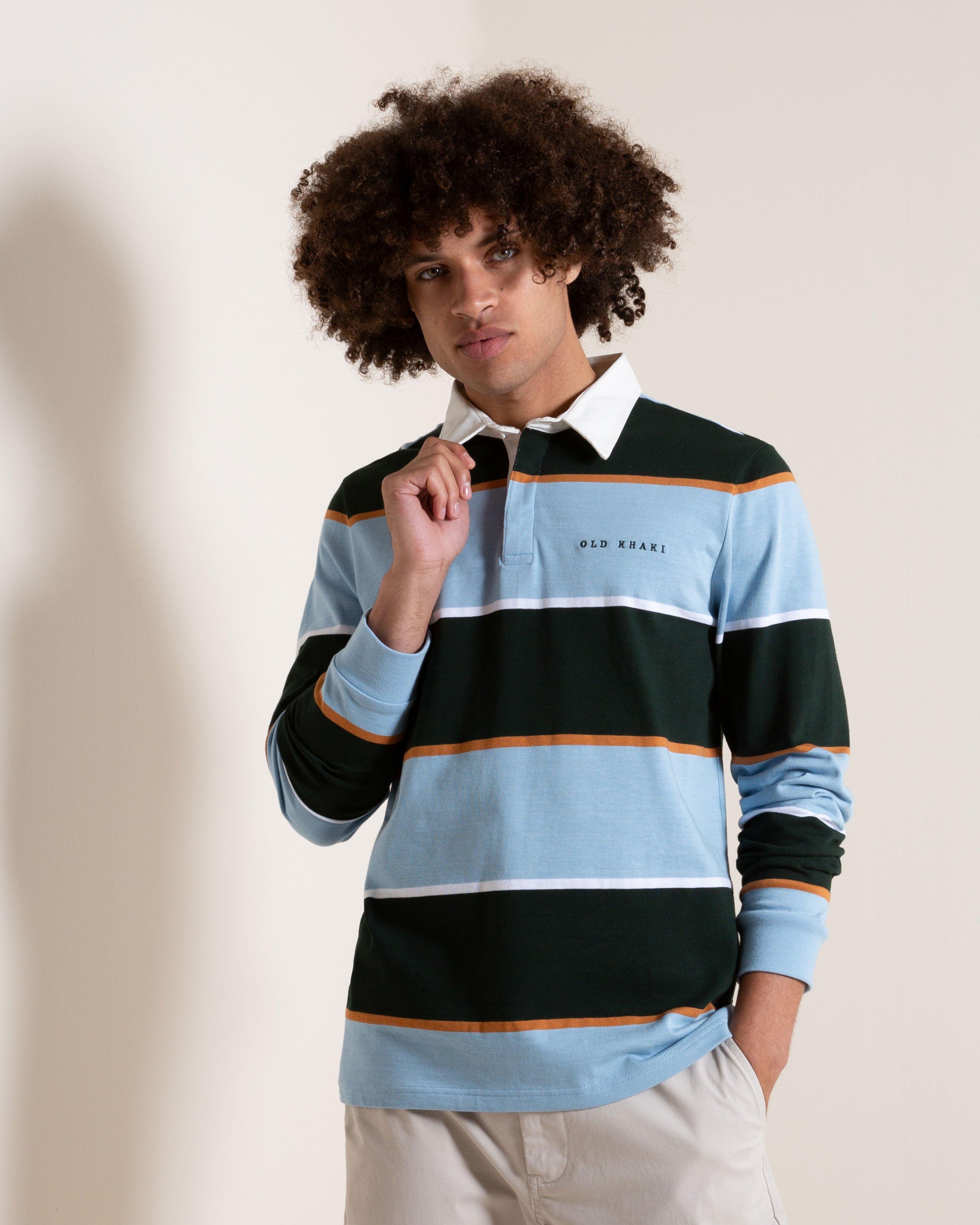 Old Khaki Men’s Raul Rugby Sweat  -  Green