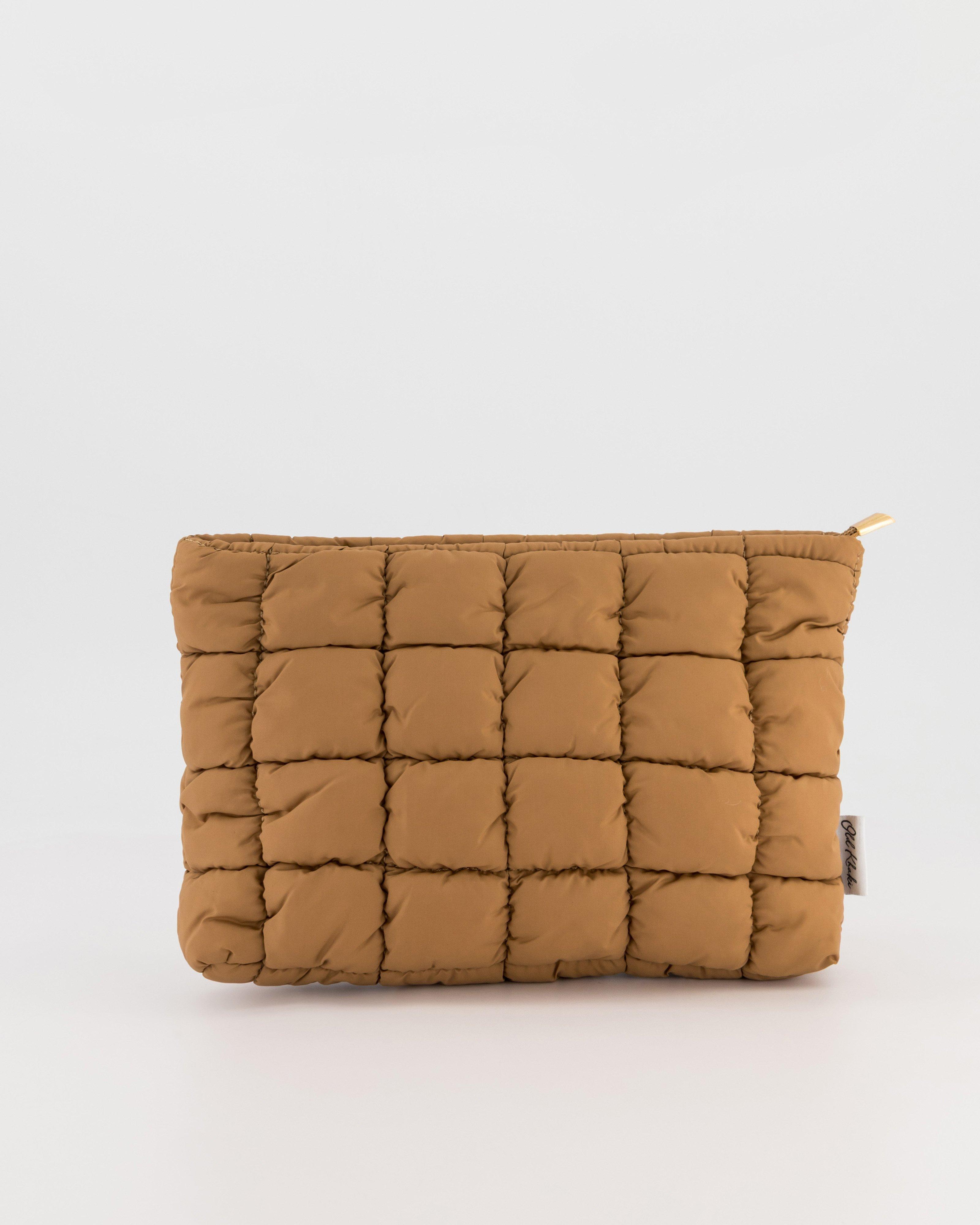 Women's Emmy Puffer Cosmetic Bag -  Tan