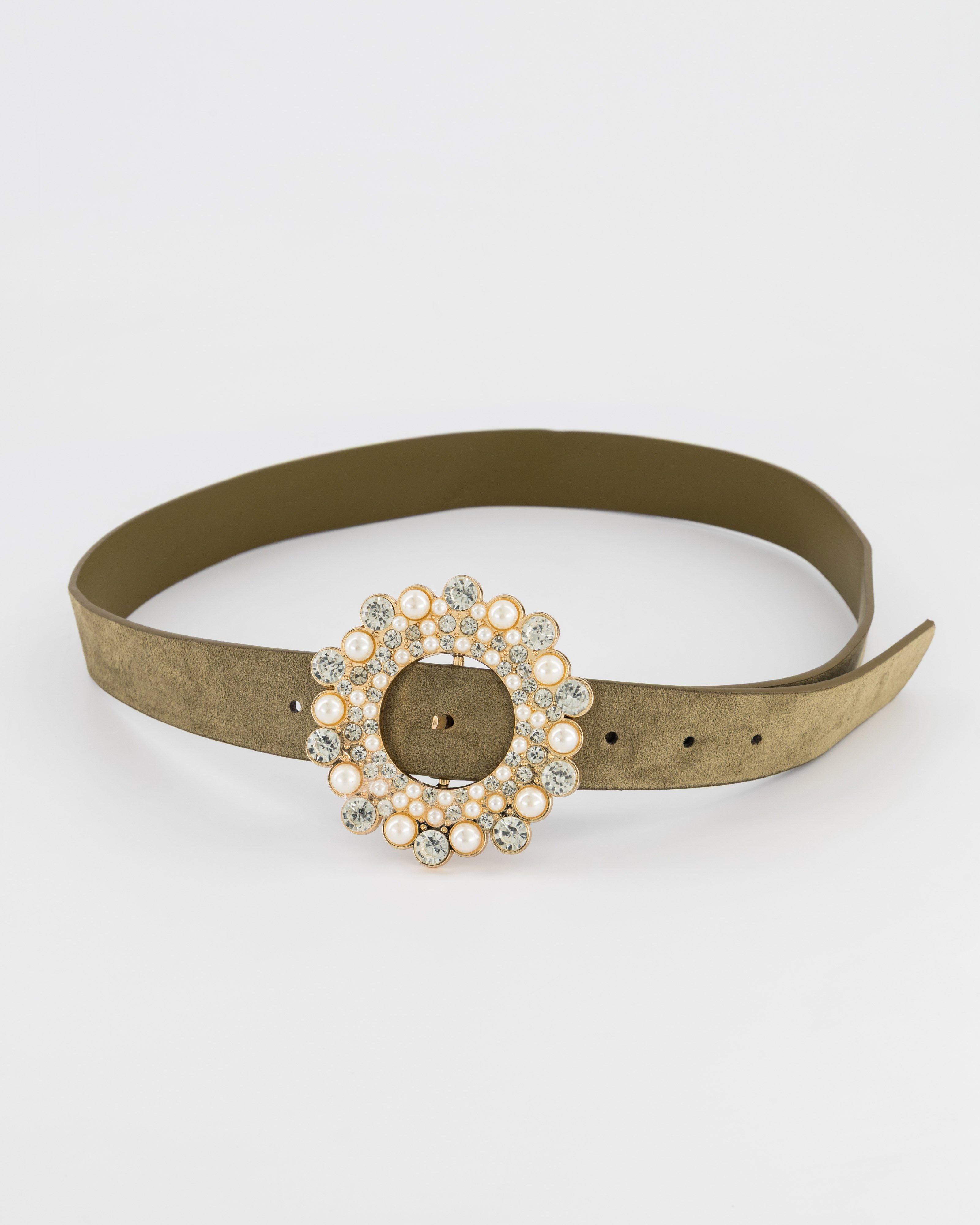 Kiko Pin Buckle Belt -  Green