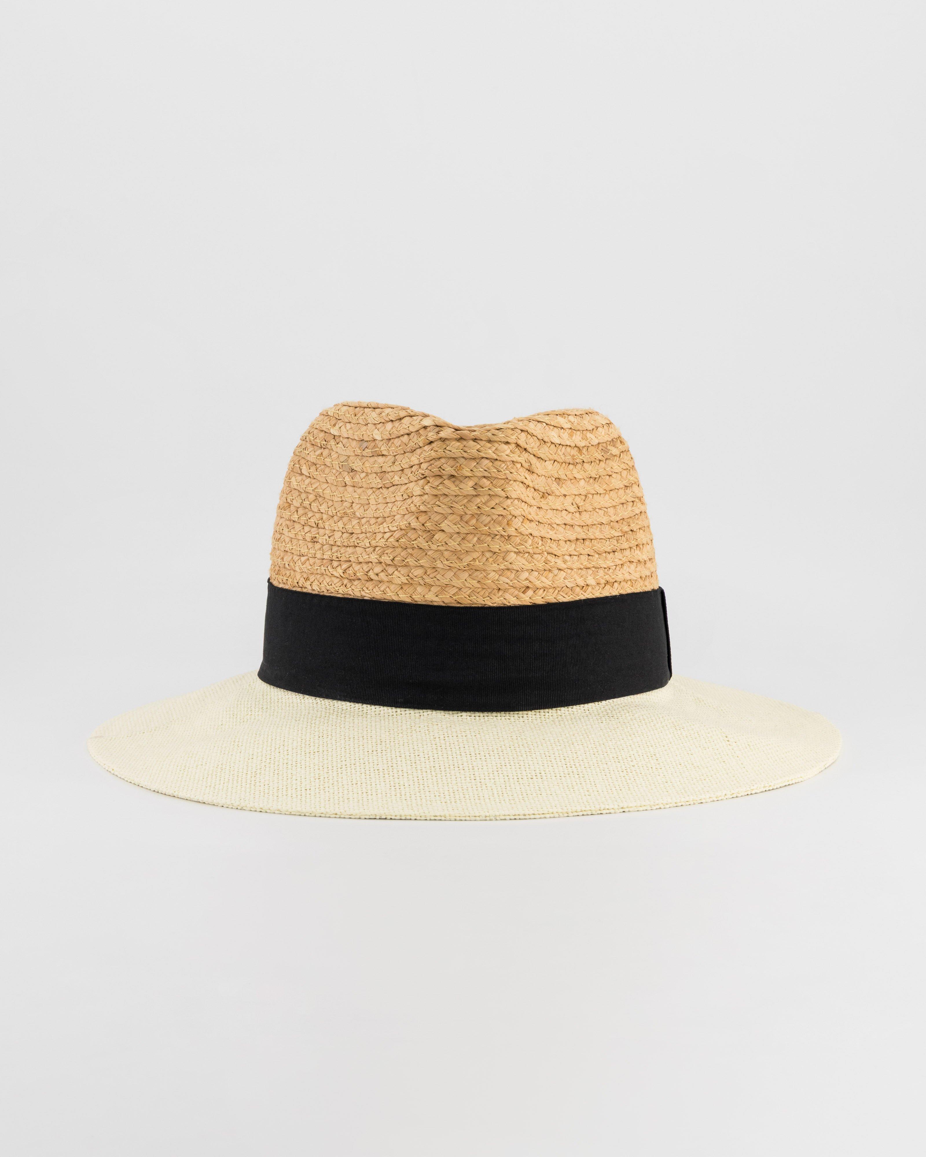 Drew Straw Fedora -  Milk