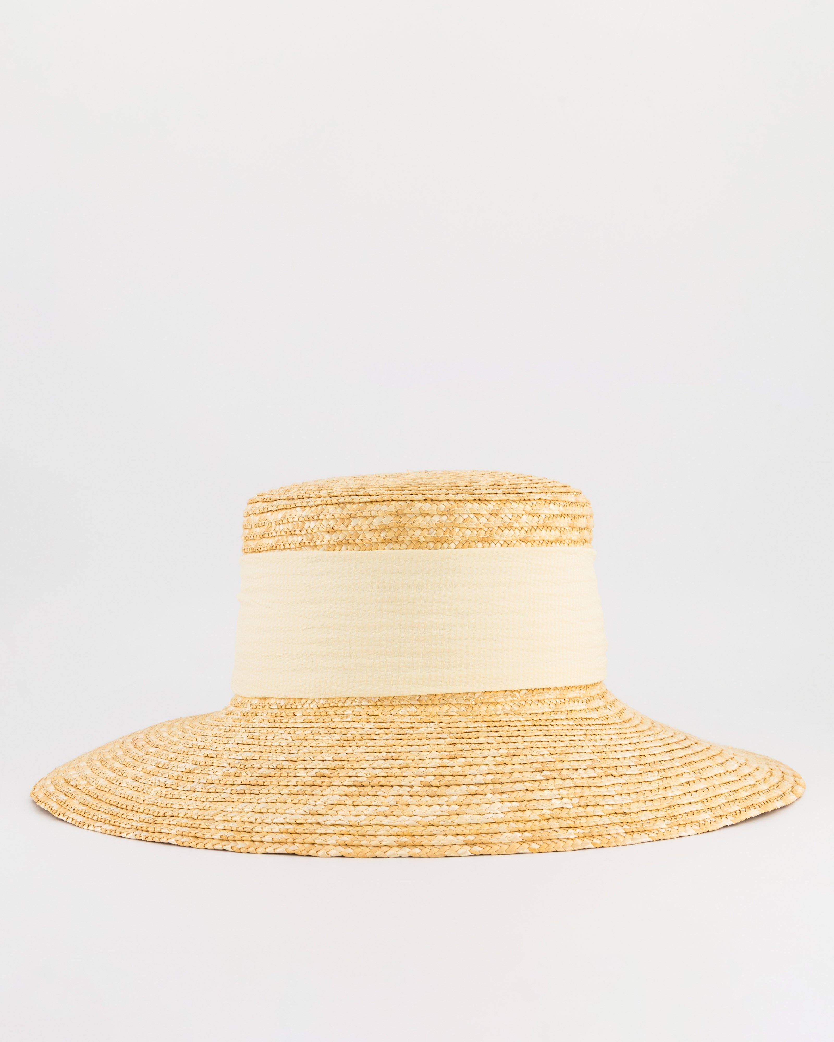 Oriena Bow Hat -  Milk