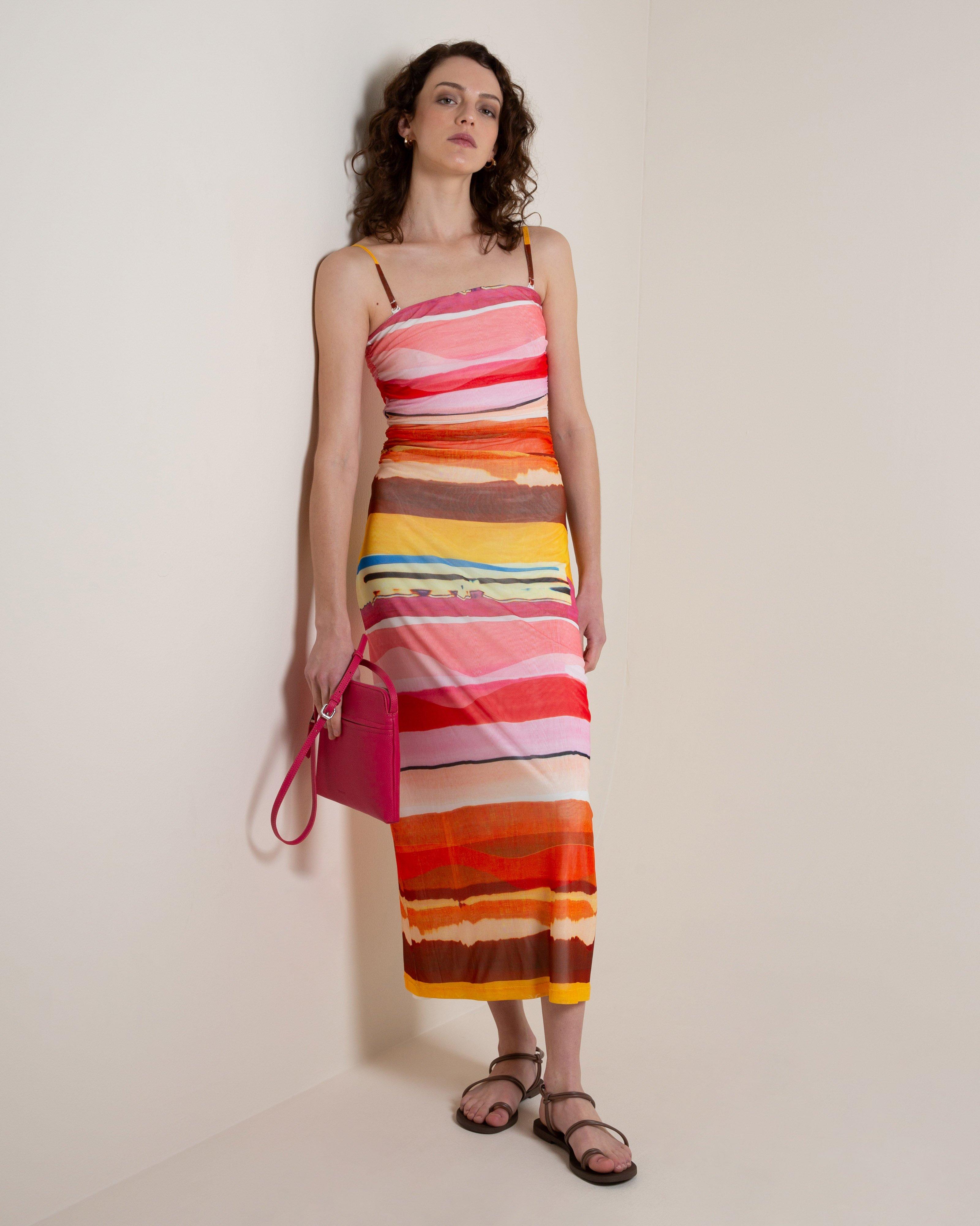 Faye Printed Mesh Dress -  Assorted
