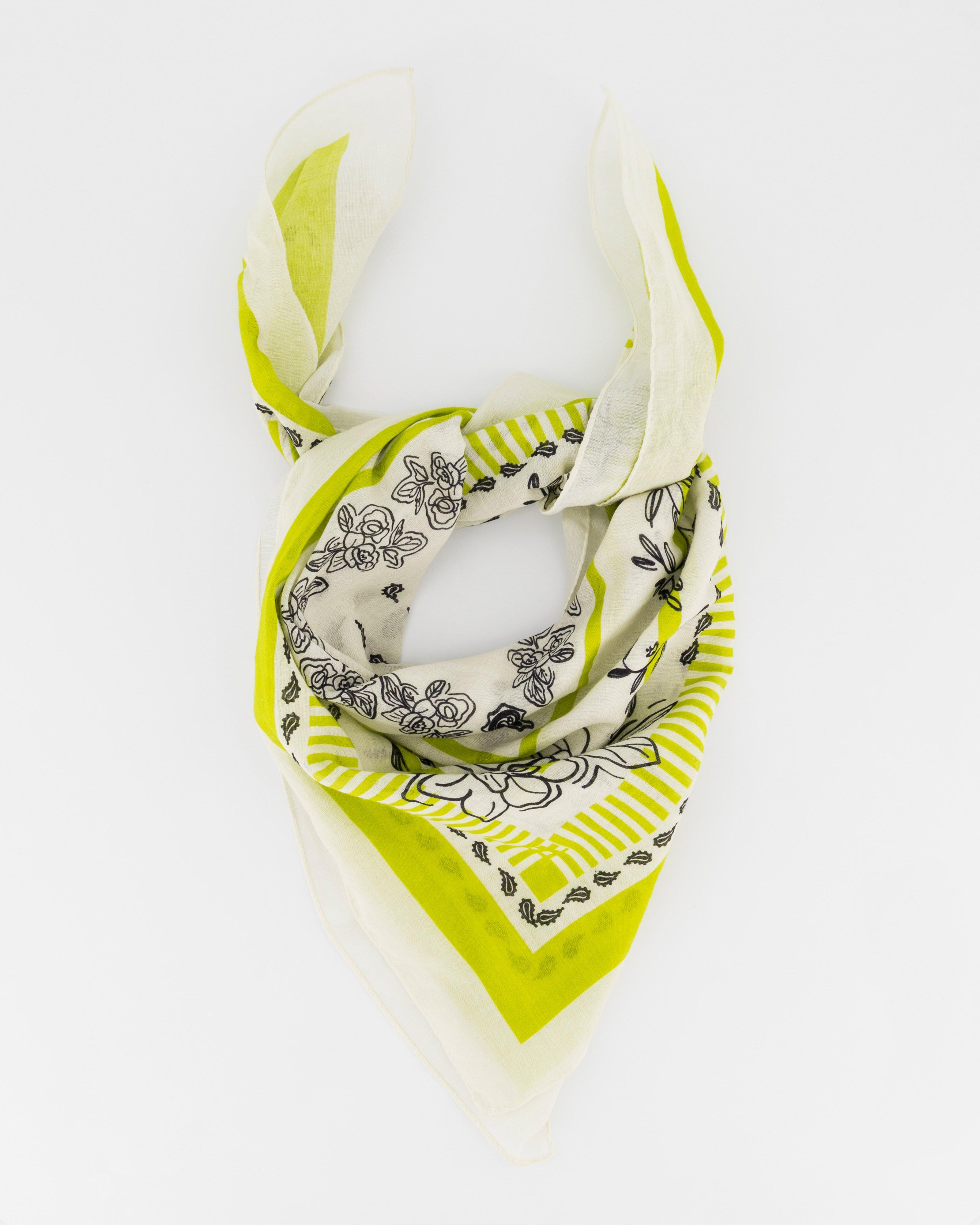 Ausha Ditsy Femme Printed Scarf -  Green