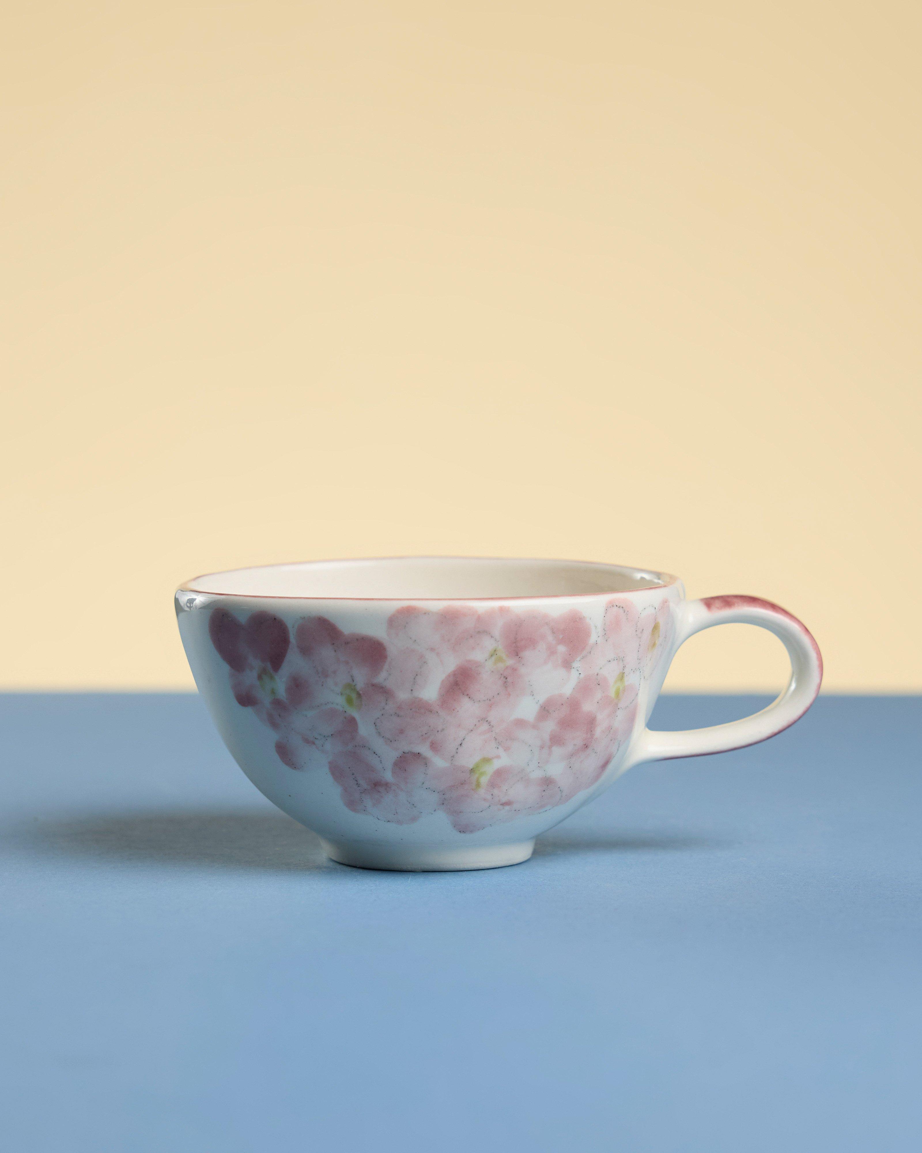 Hydrangea Tea Cup -  Pink