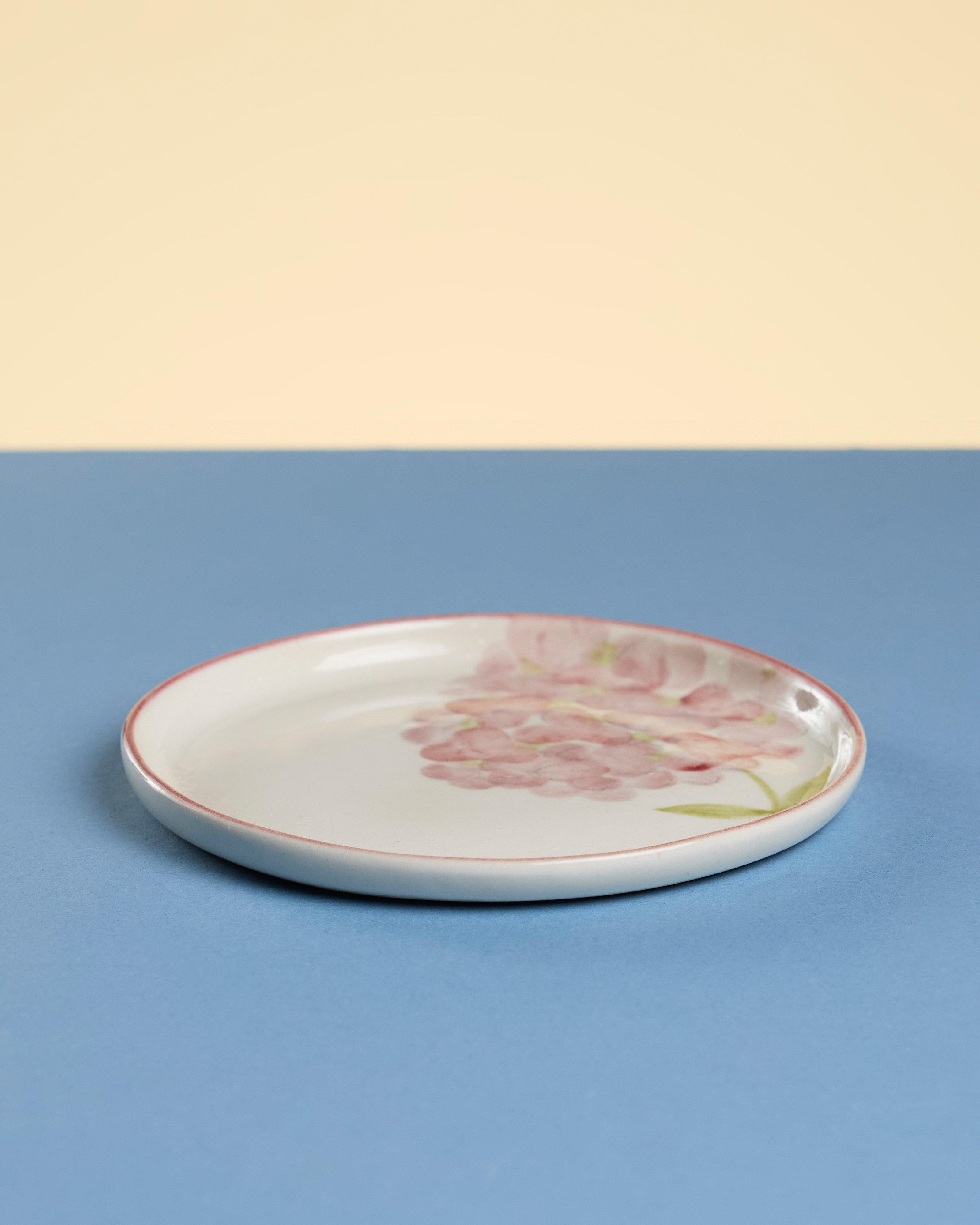 Hydrangea Extra Small Plates -  Pink