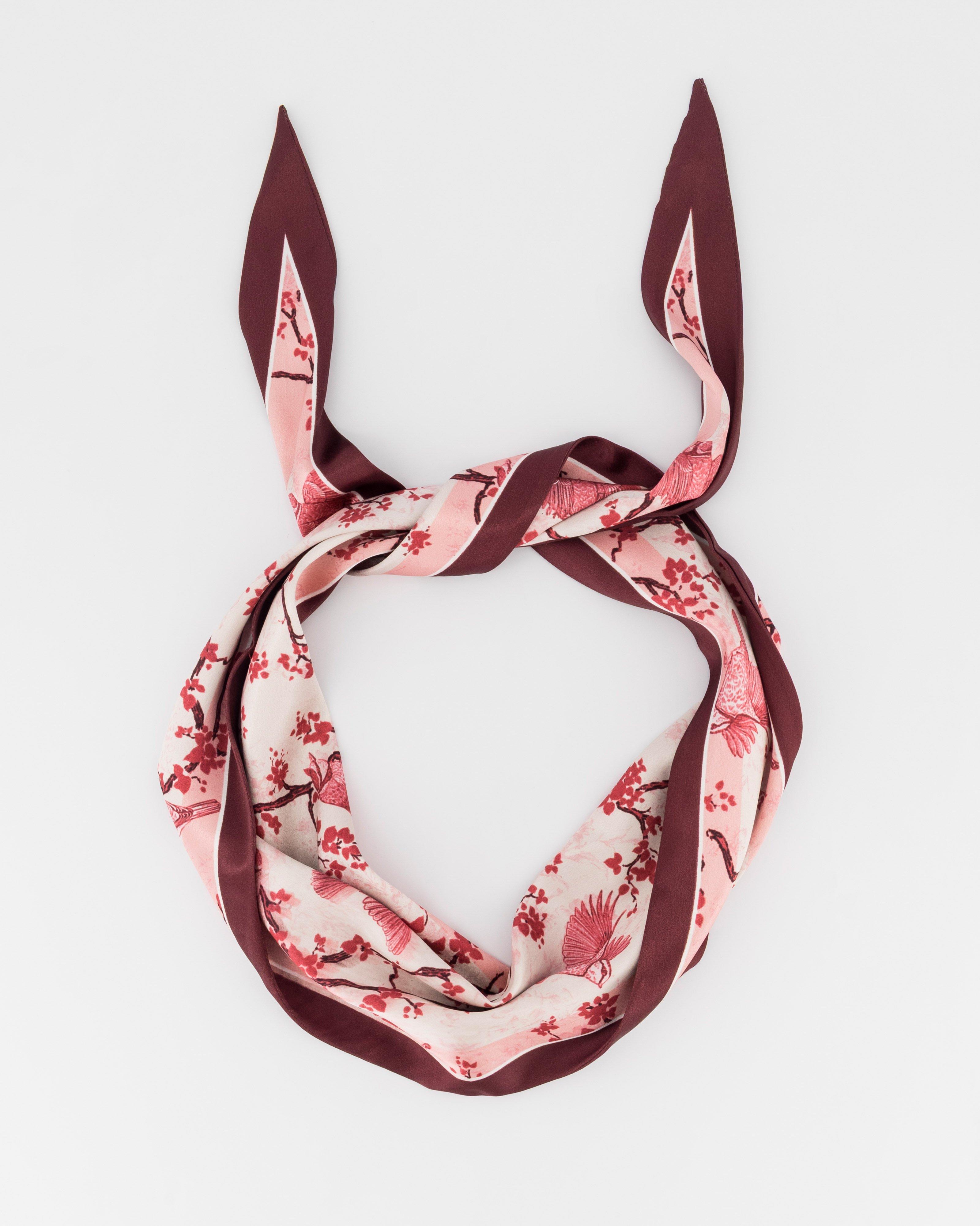 Leia Diamond Scarf -  Pink