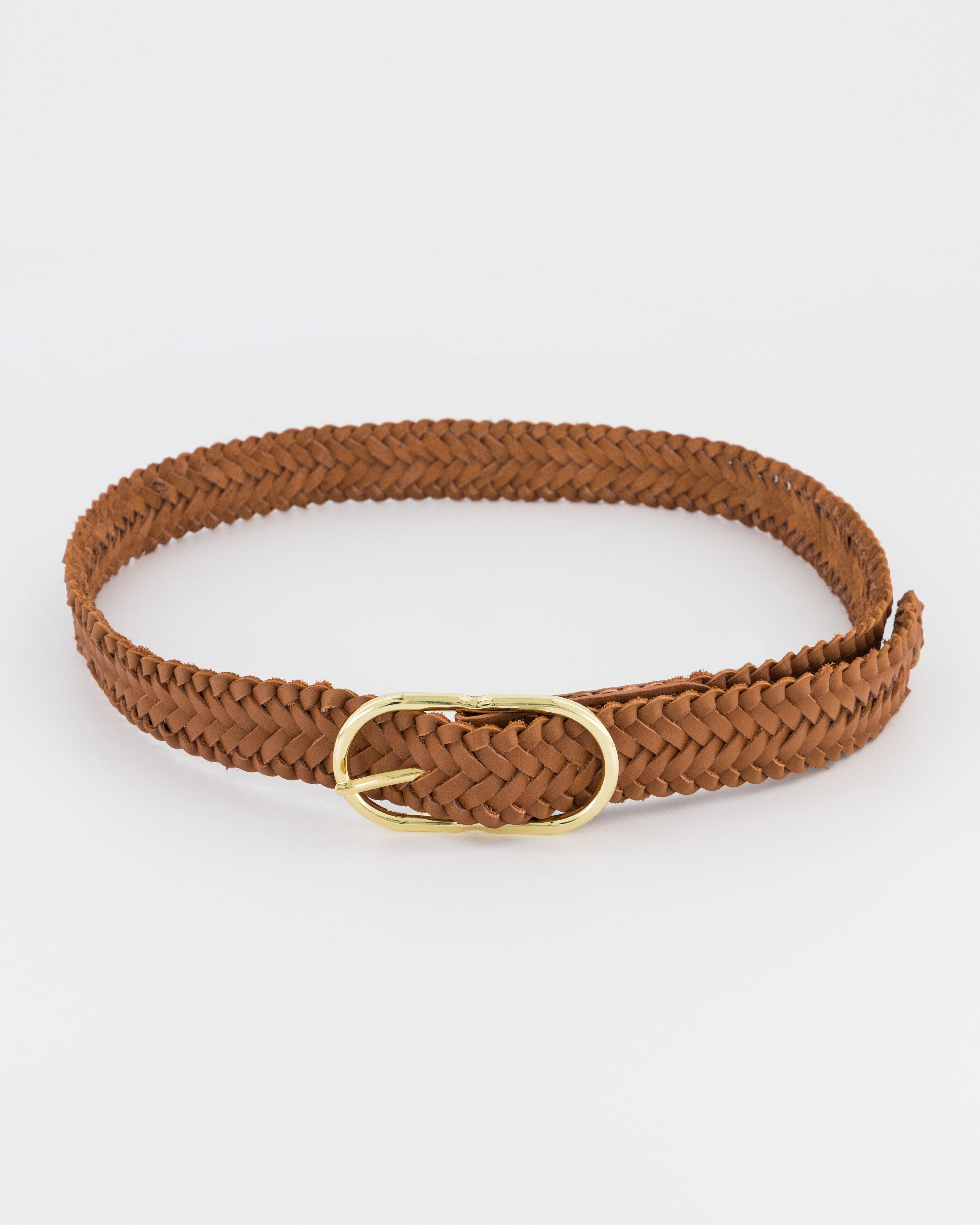 Solana Woven Belt -  Tan
