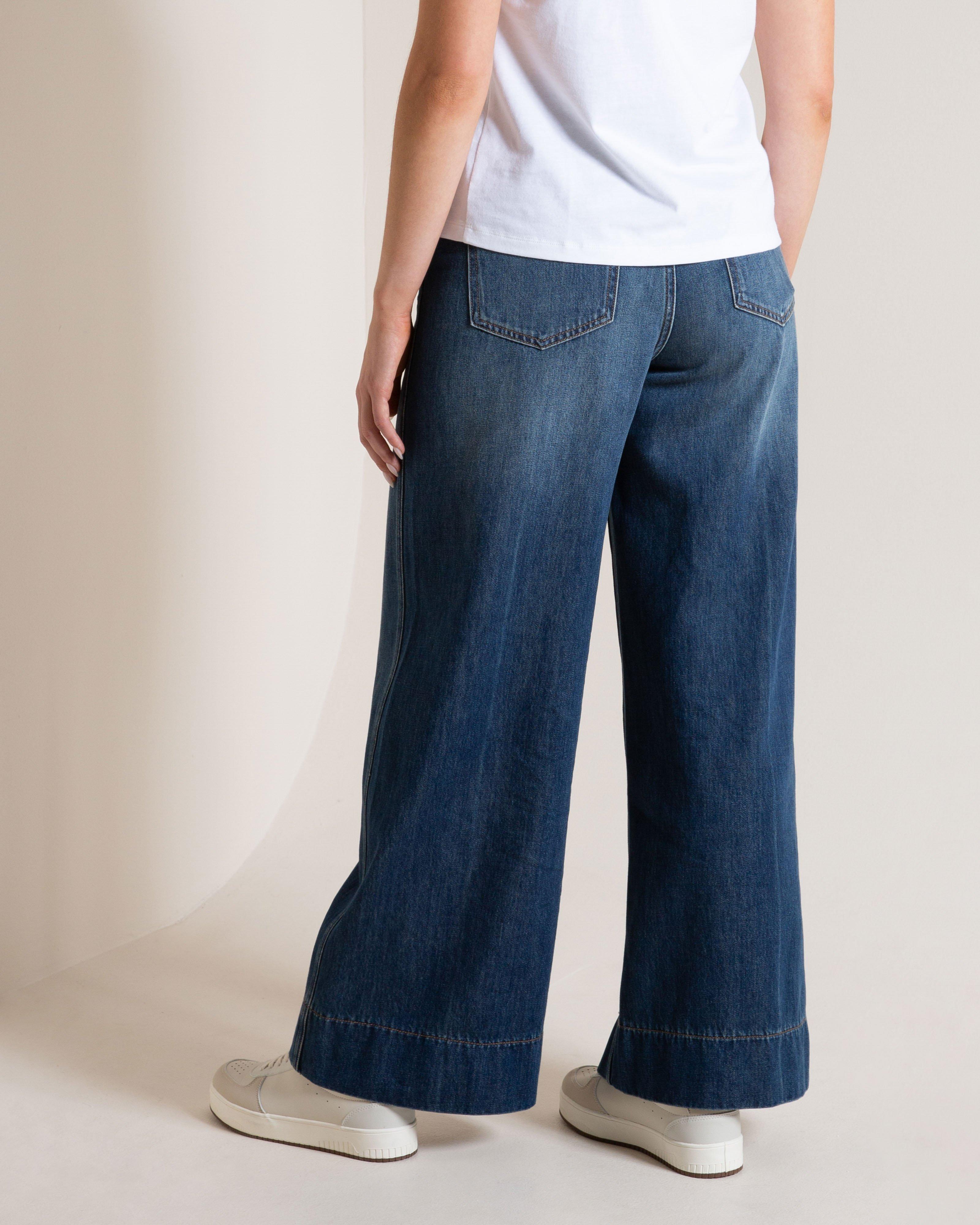 Women's Sawyer Soft Wide Leg Denim | Old Khaki