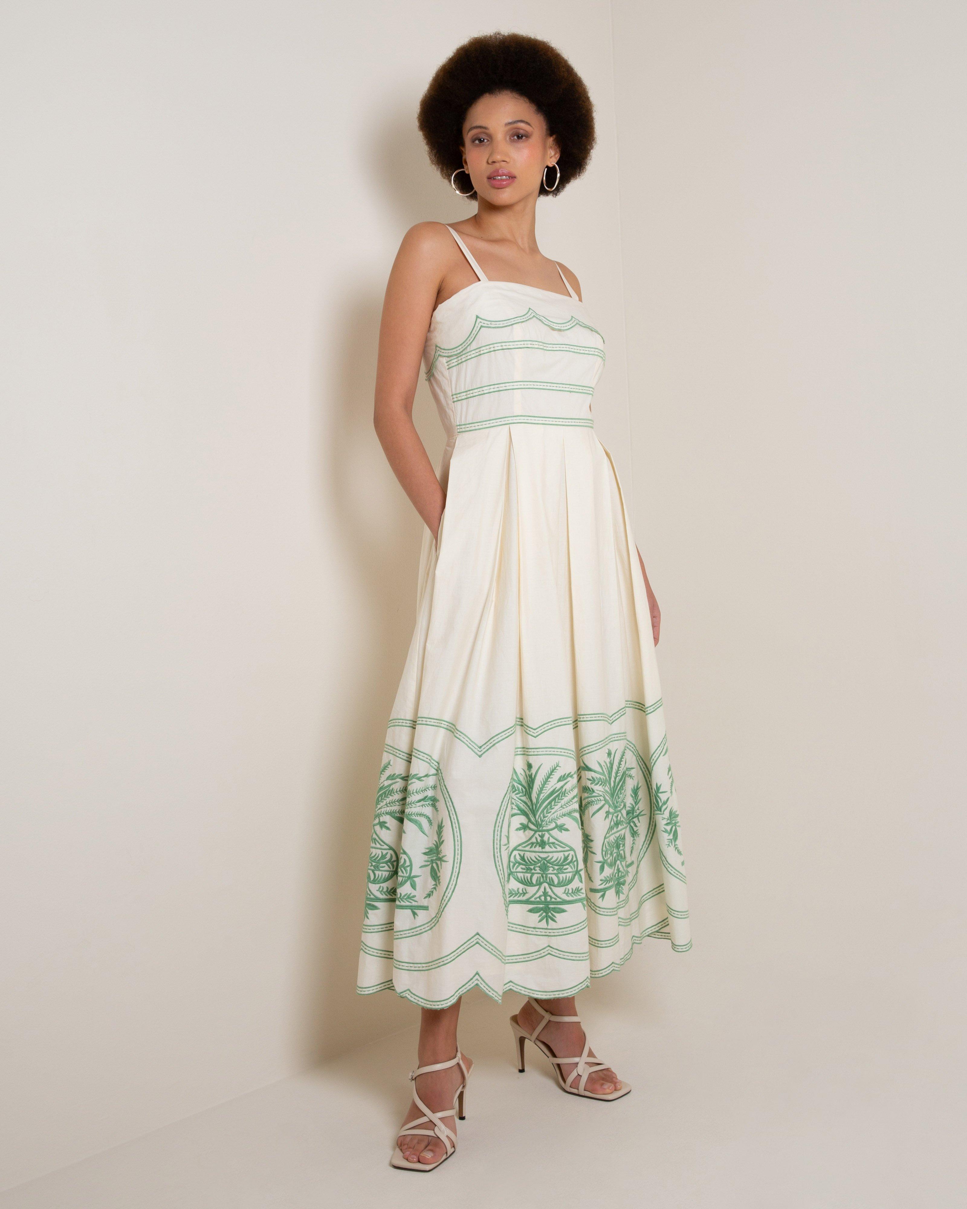 sachin and babi light blue dress Georgie Embroidered Maxi Dress in sunset orange