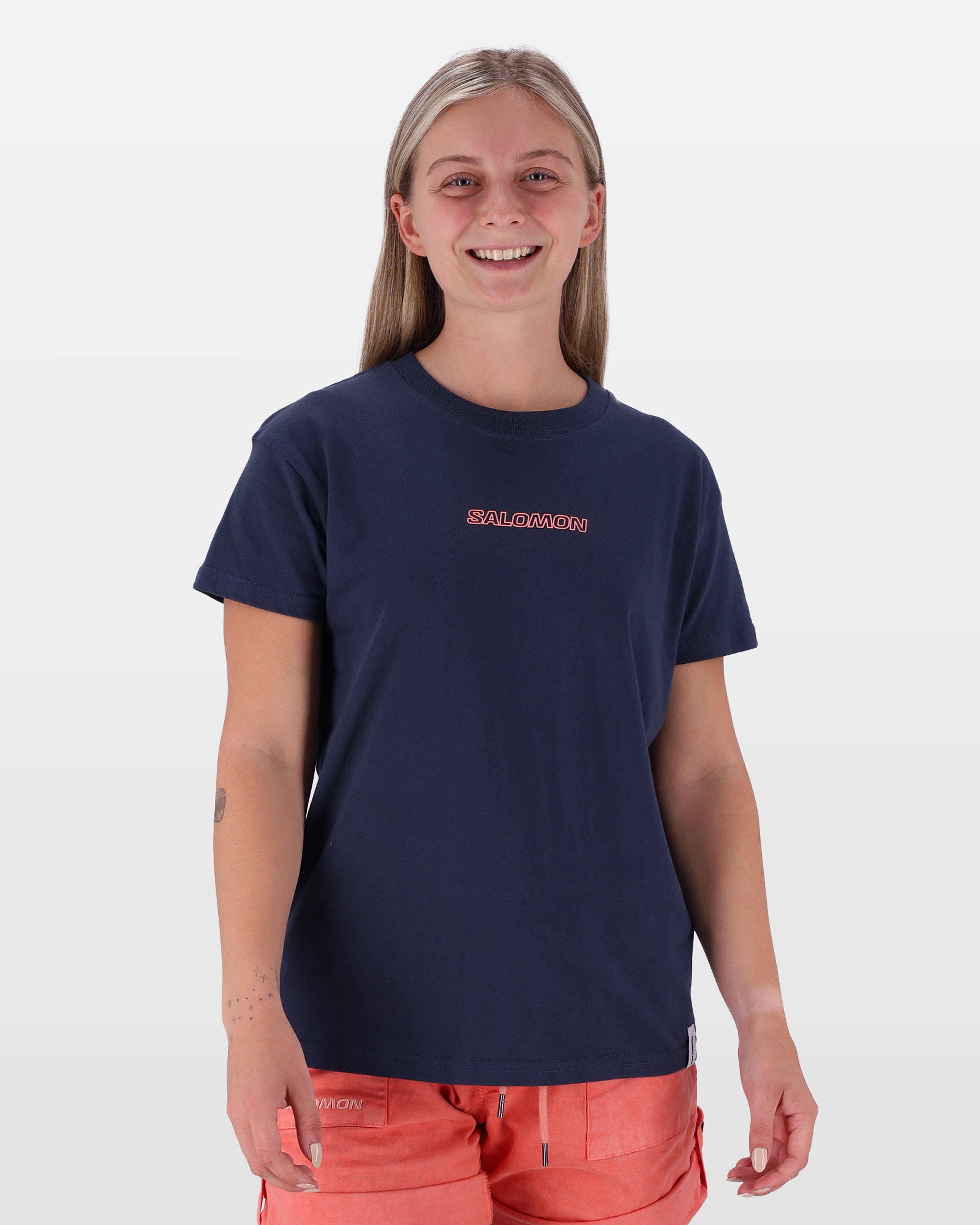 Salomon Women's Outline II T-Shirt -  Navy