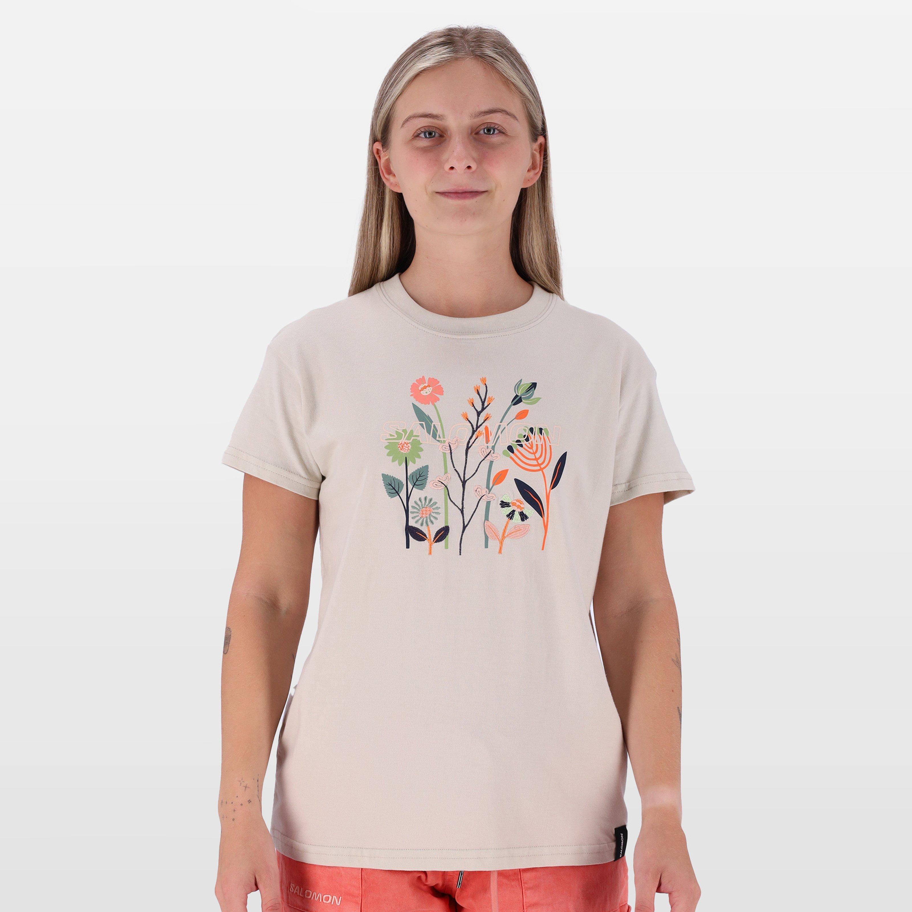 Salomon Women's Forever Young T-Shirt -  Stone