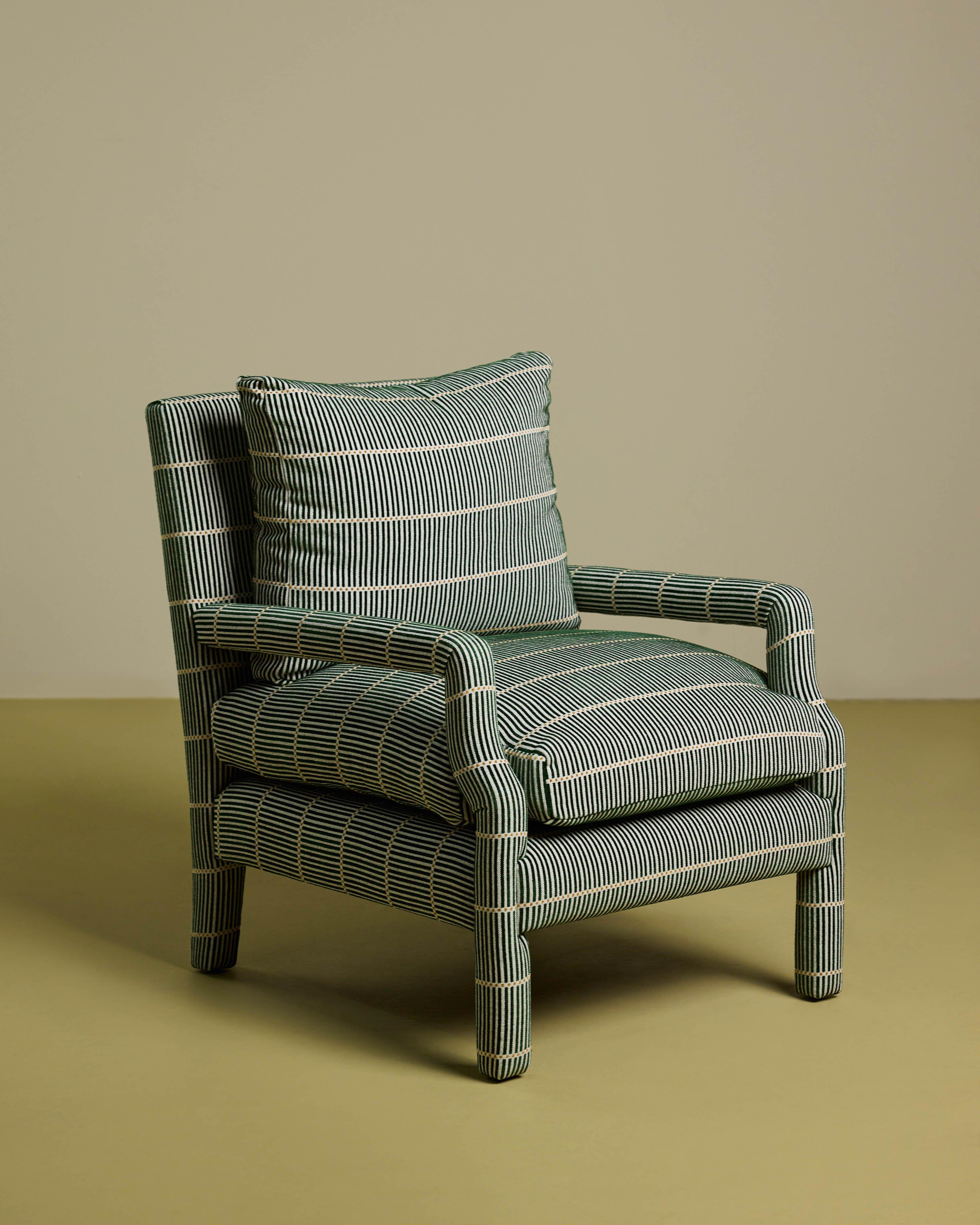 Behati Textured Line Chair -  Green