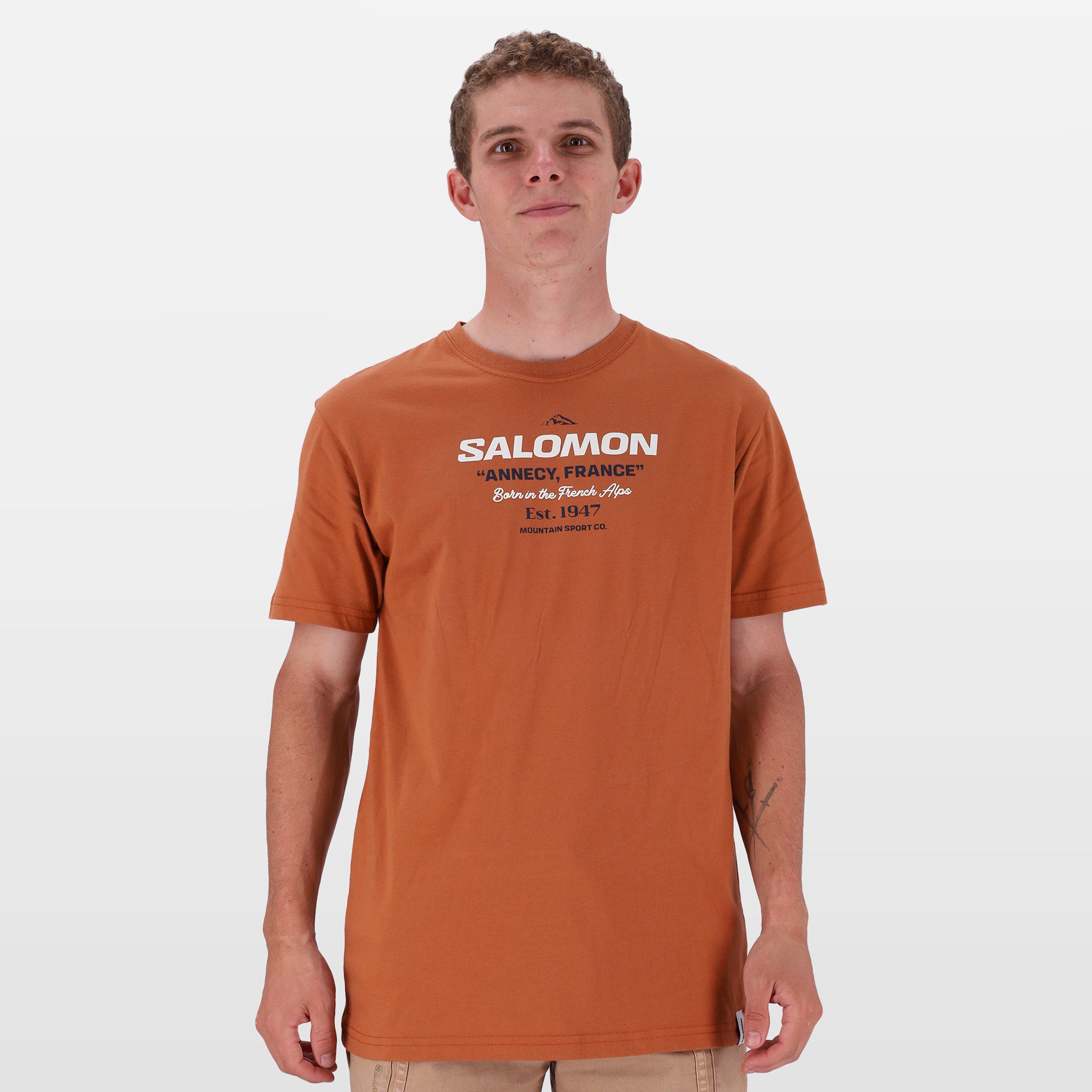 Salomon Men's Hinghellar T-Shirt -  Rust