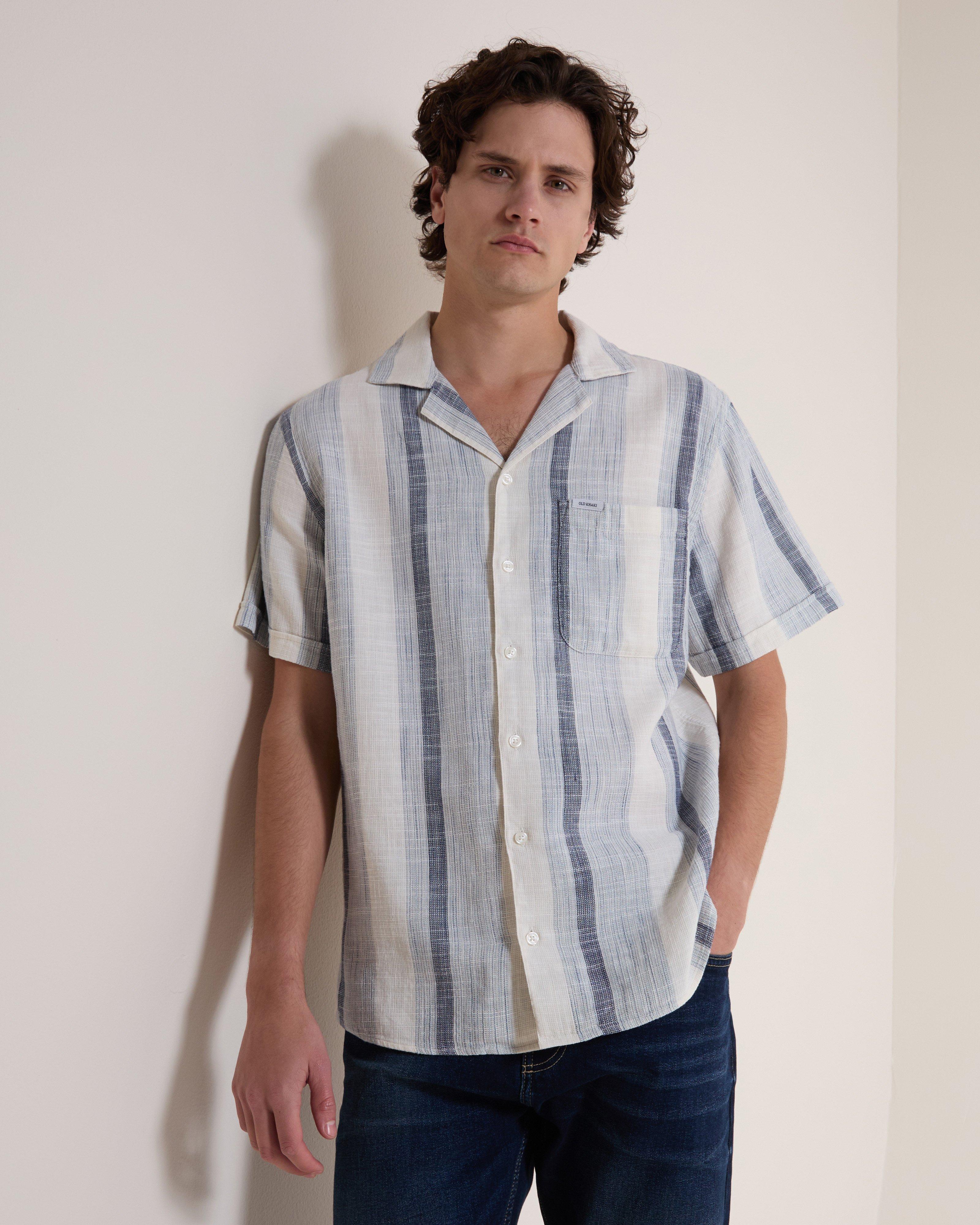 Old Khaki Men's Jesse Linen Shirt -  Green