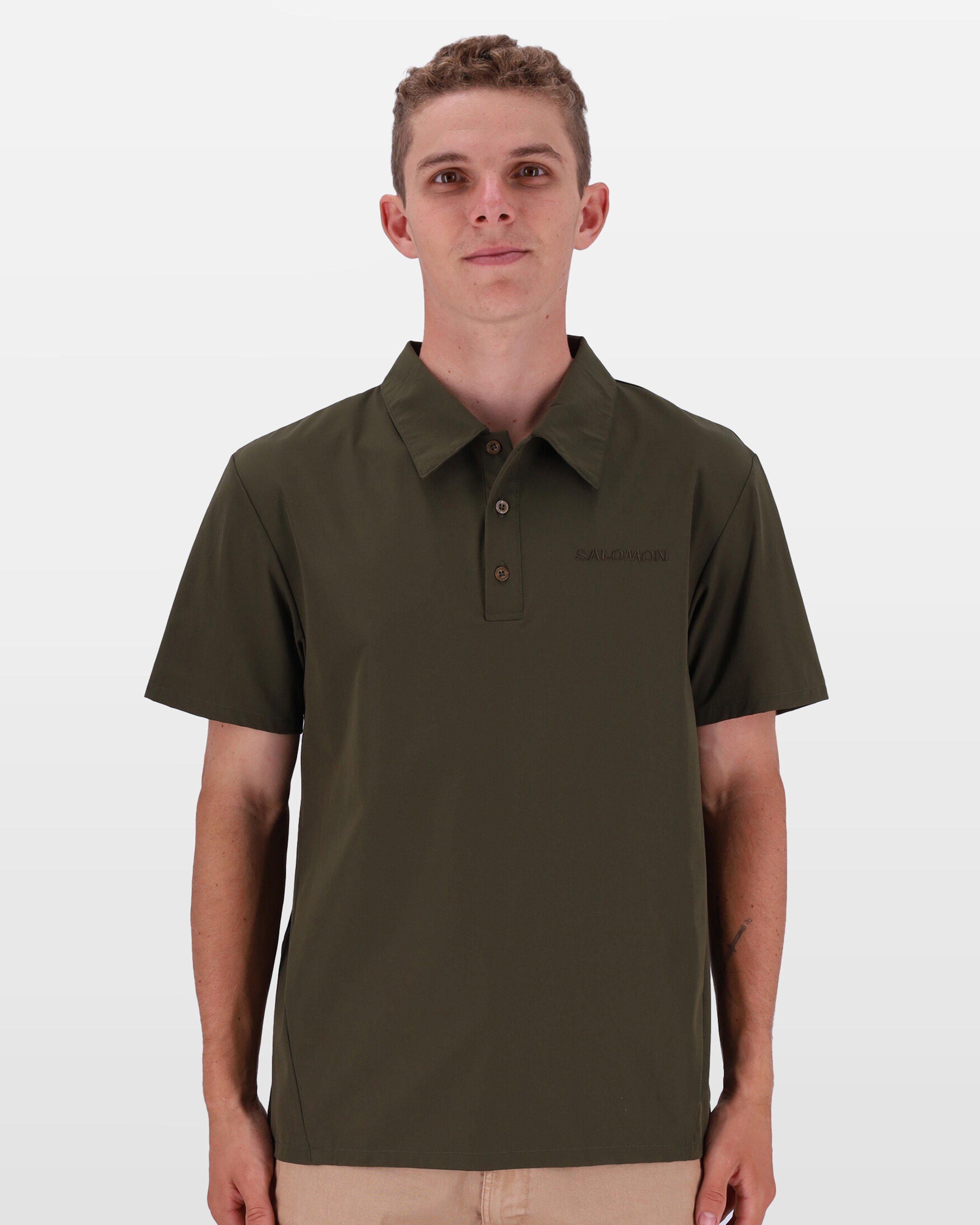 Salomon Men's Trackline Polo Golfer -  Olive