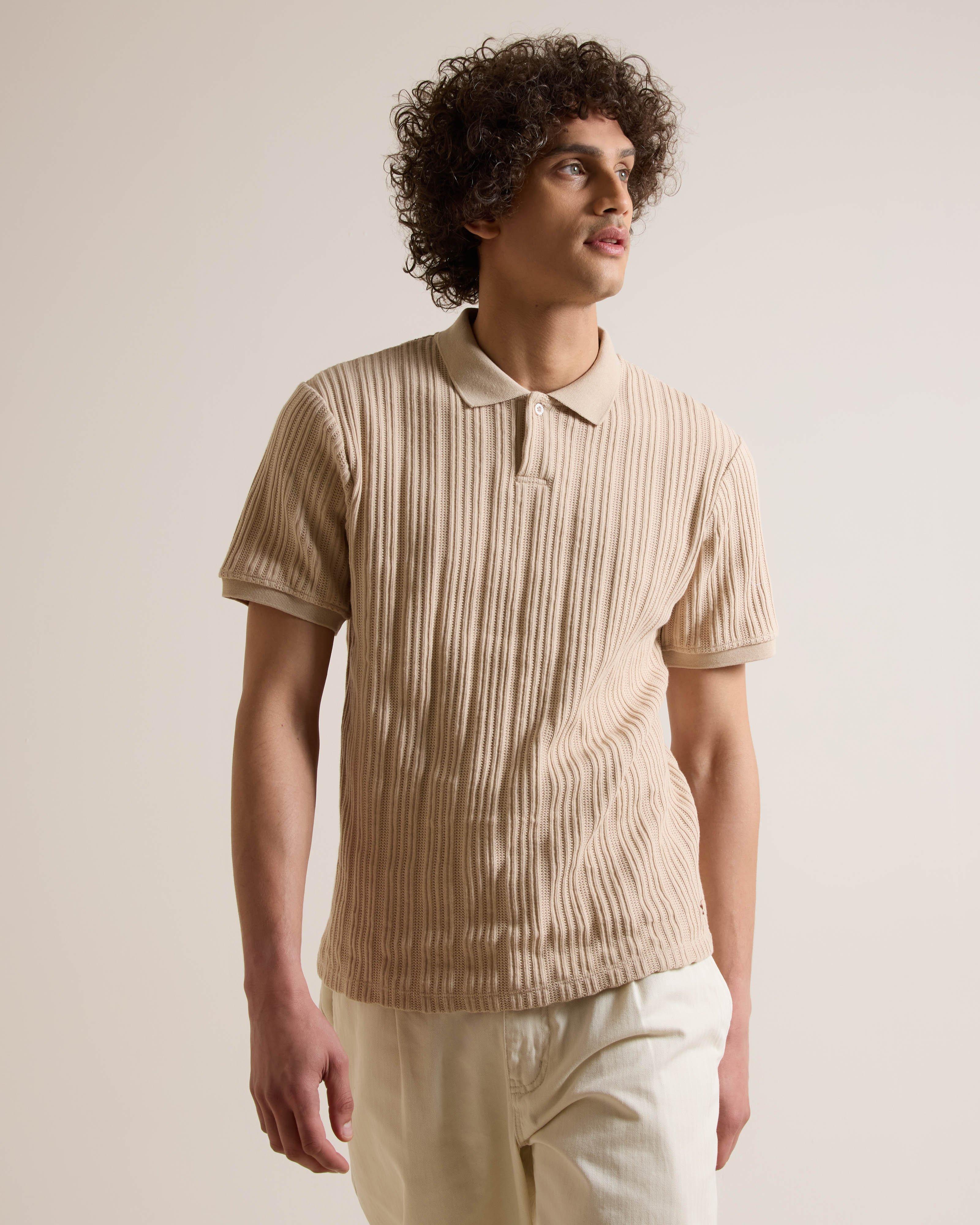 Men's Stan Notch Neck Golfer | Old Khaki