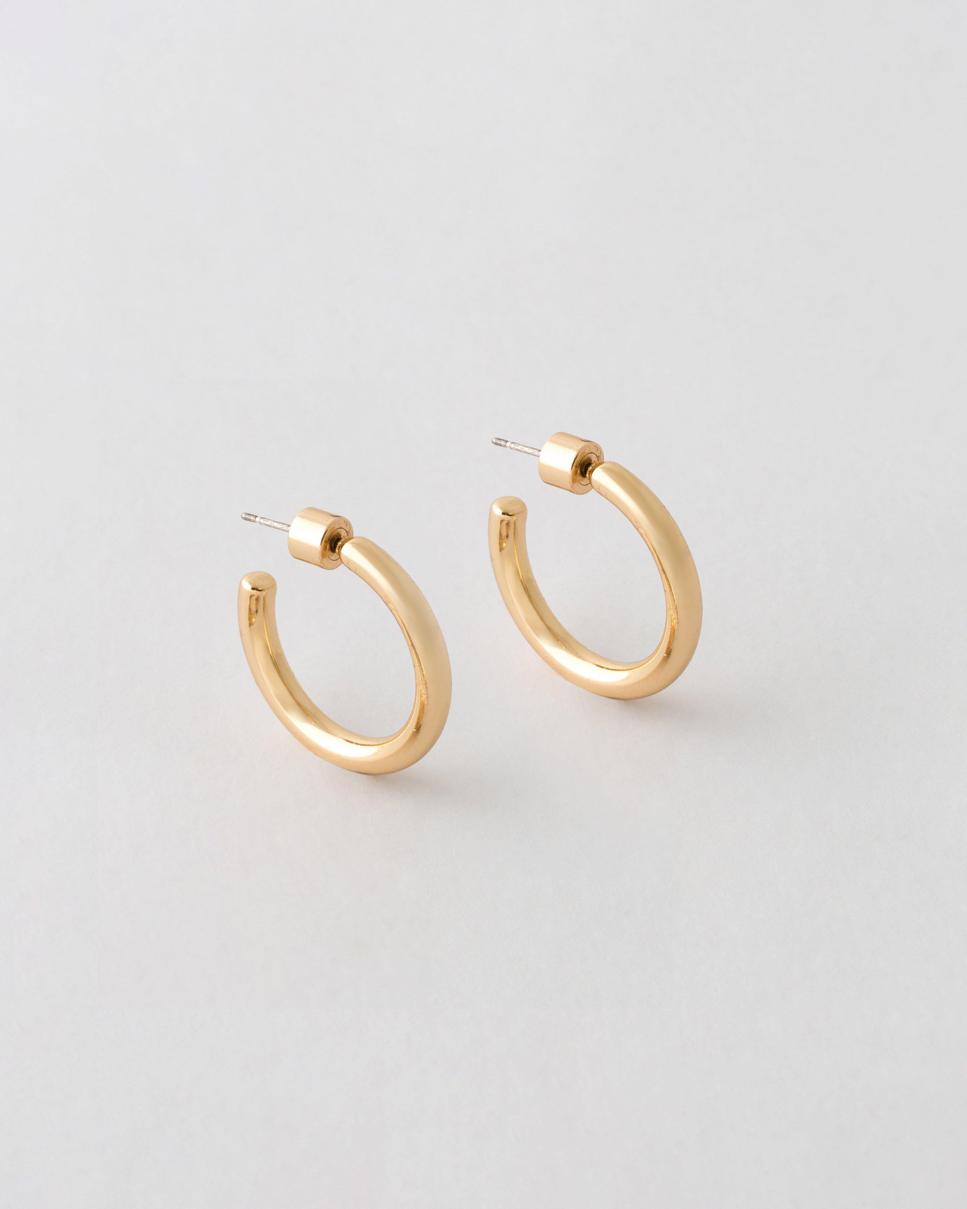 Classic Hoop Earrings -  Gold