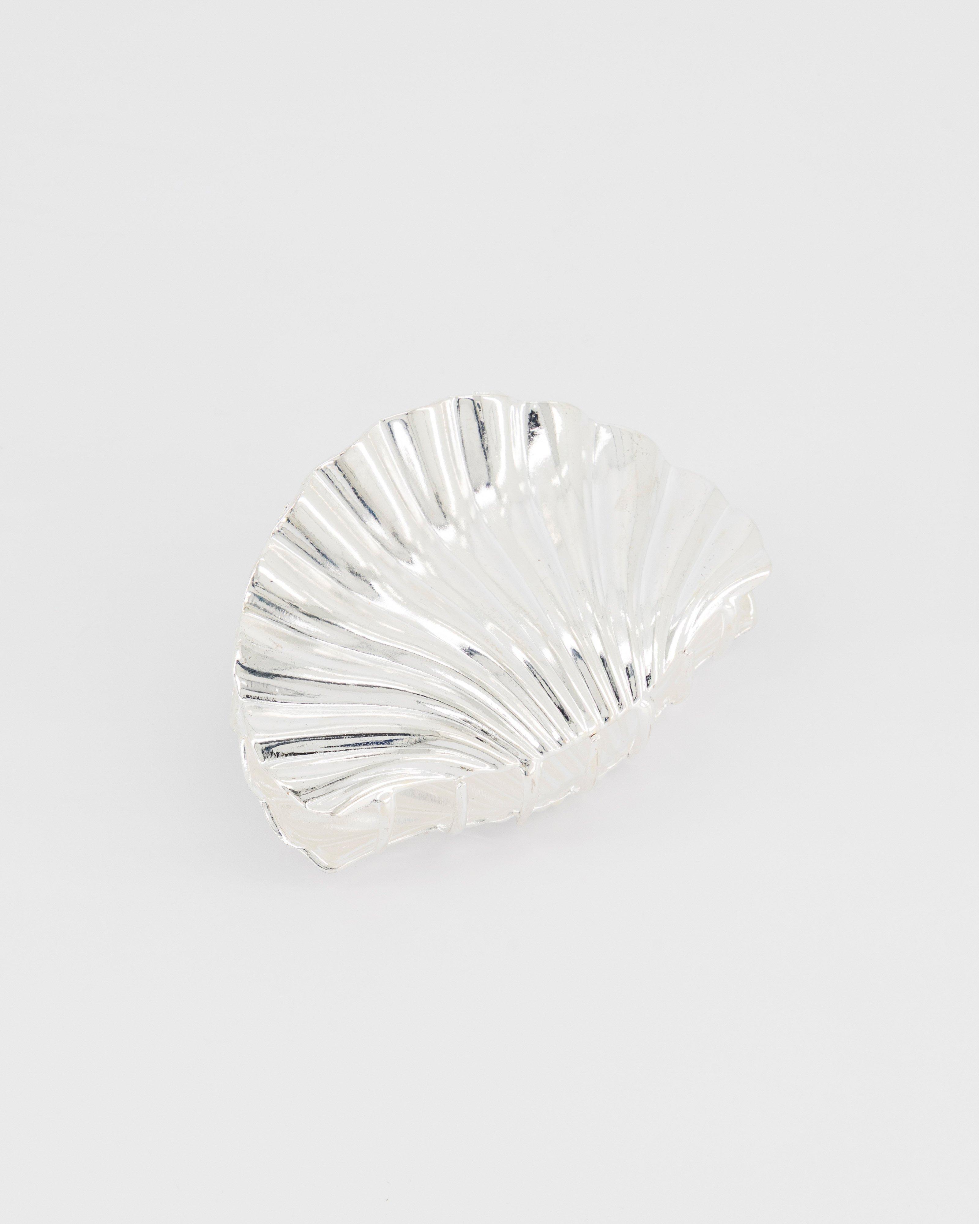 Shell Hair Clip -  Silver