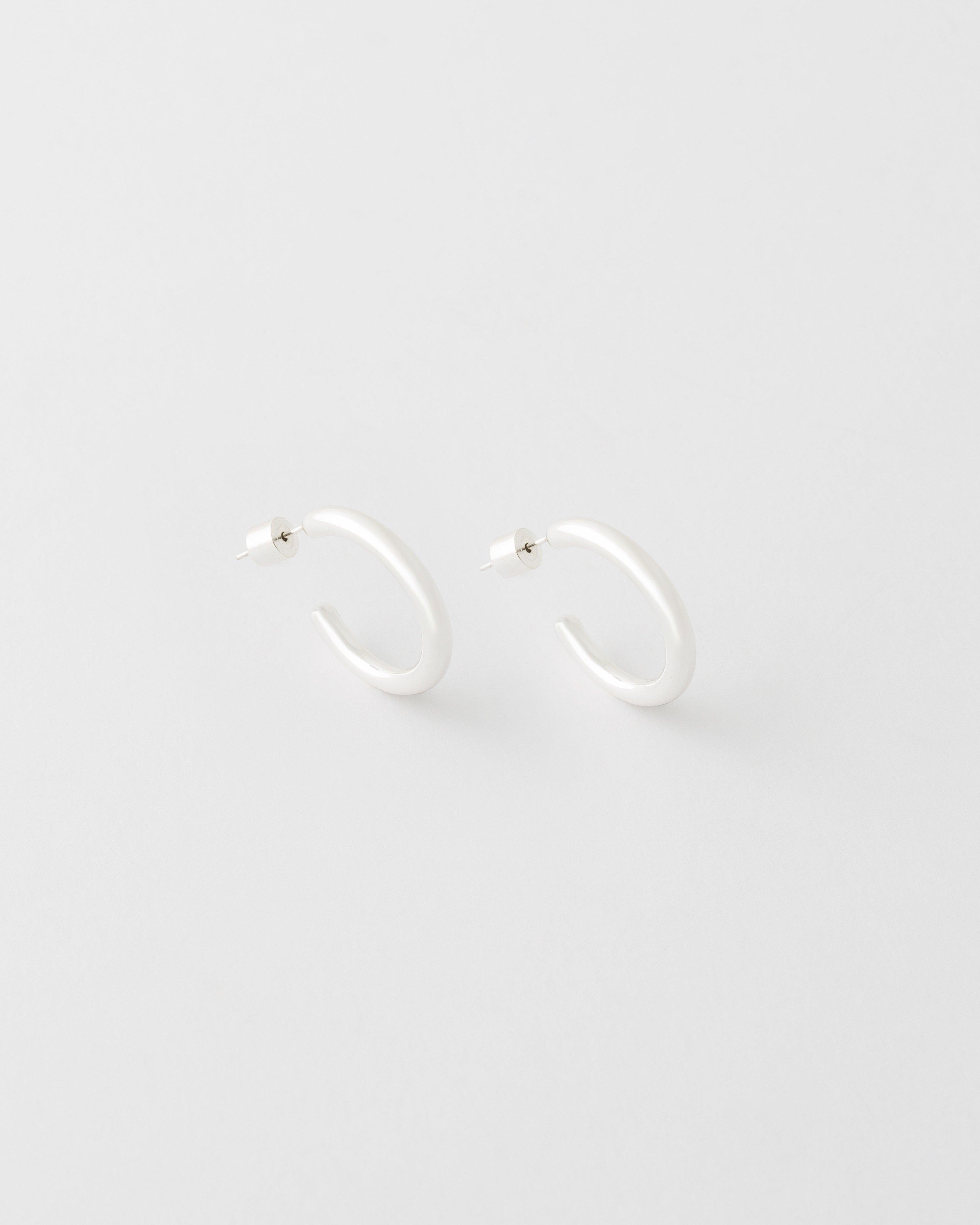 Sterling Silver Hoops -  Silver