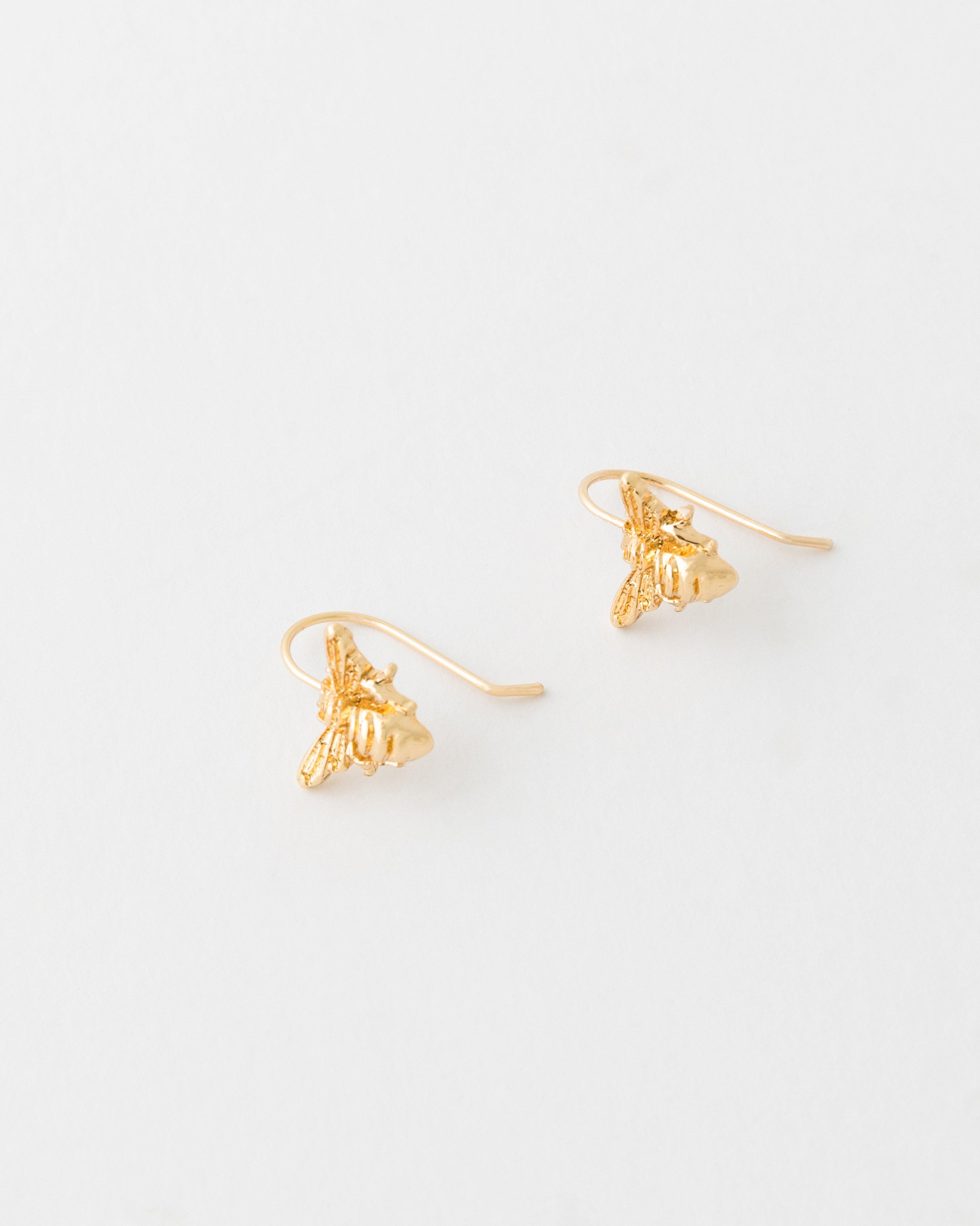 Honeybee Earrings -  Gold