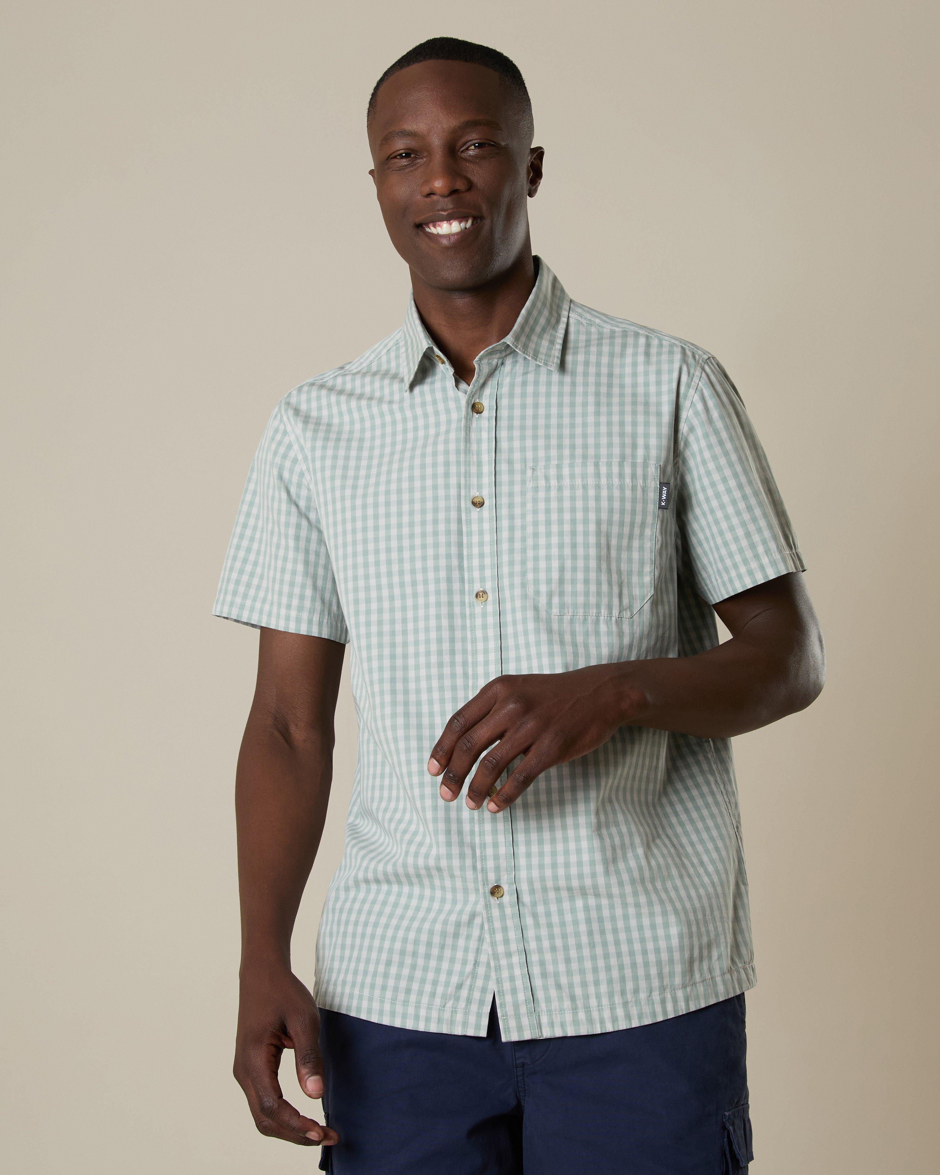 K-Way Elements Men's Ross Short-Sleeve Gingham Shirt | Cape Union Mart