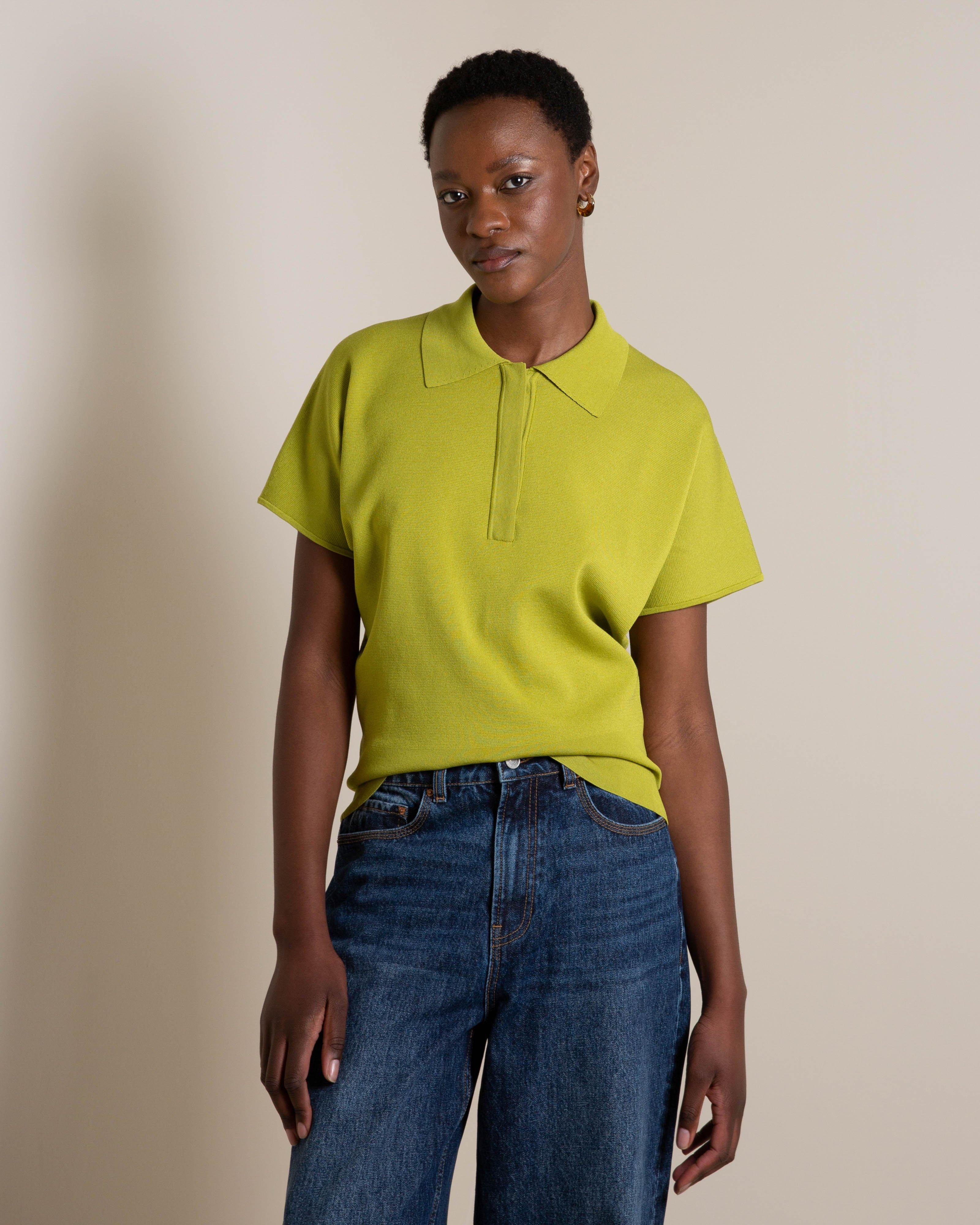 Jeanne Polo Top -  Green