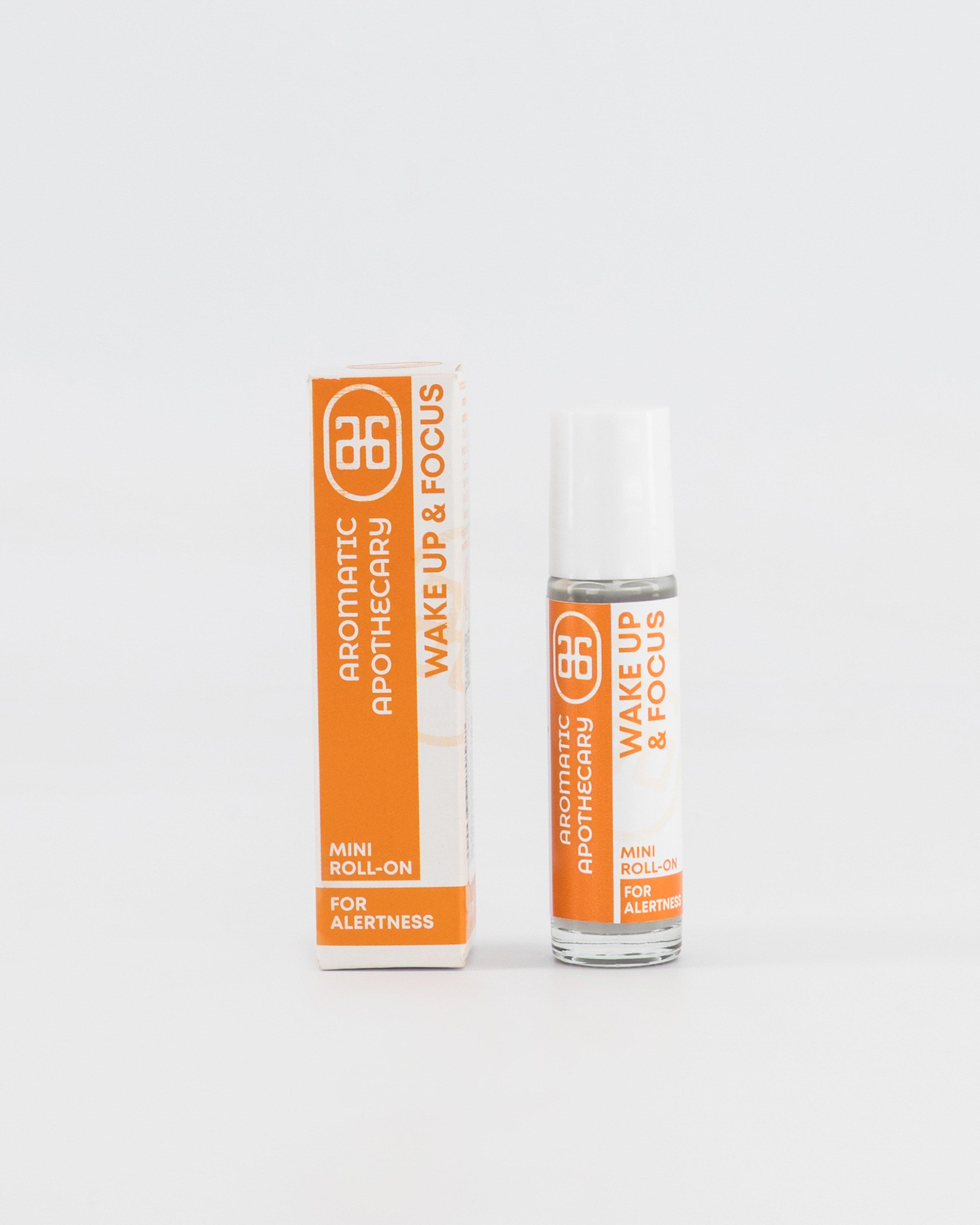 Aromatic Apothecary 10ml Wake Up and Focus Mini Roll-On -  No Colour