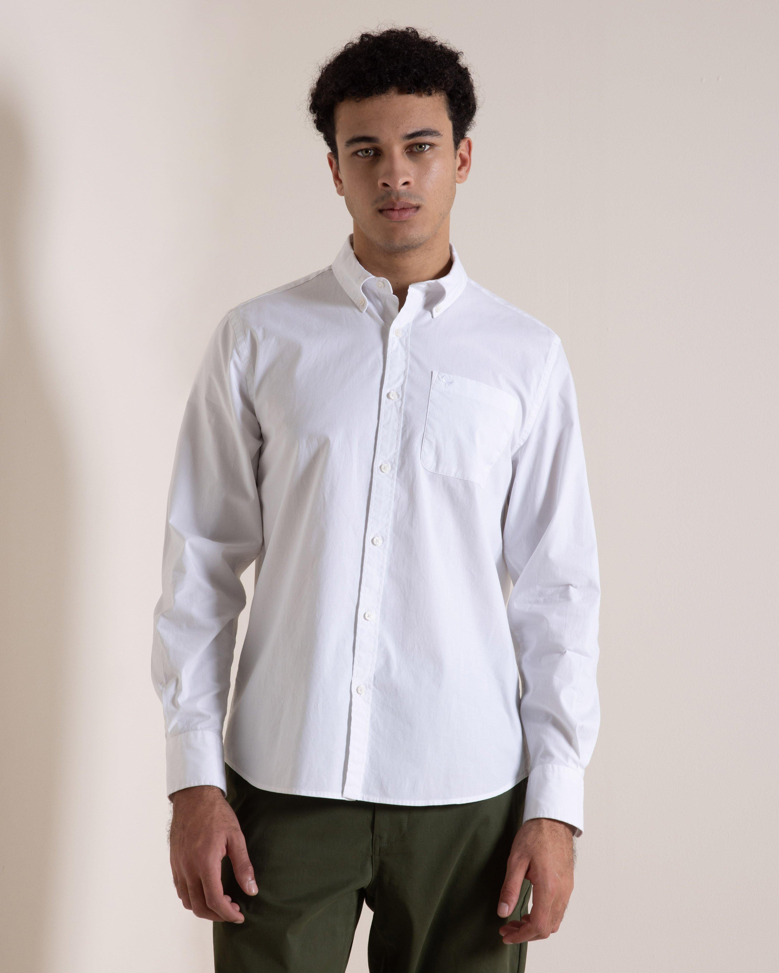 Old Khaki Men’s Austin Plain Shirt -  White