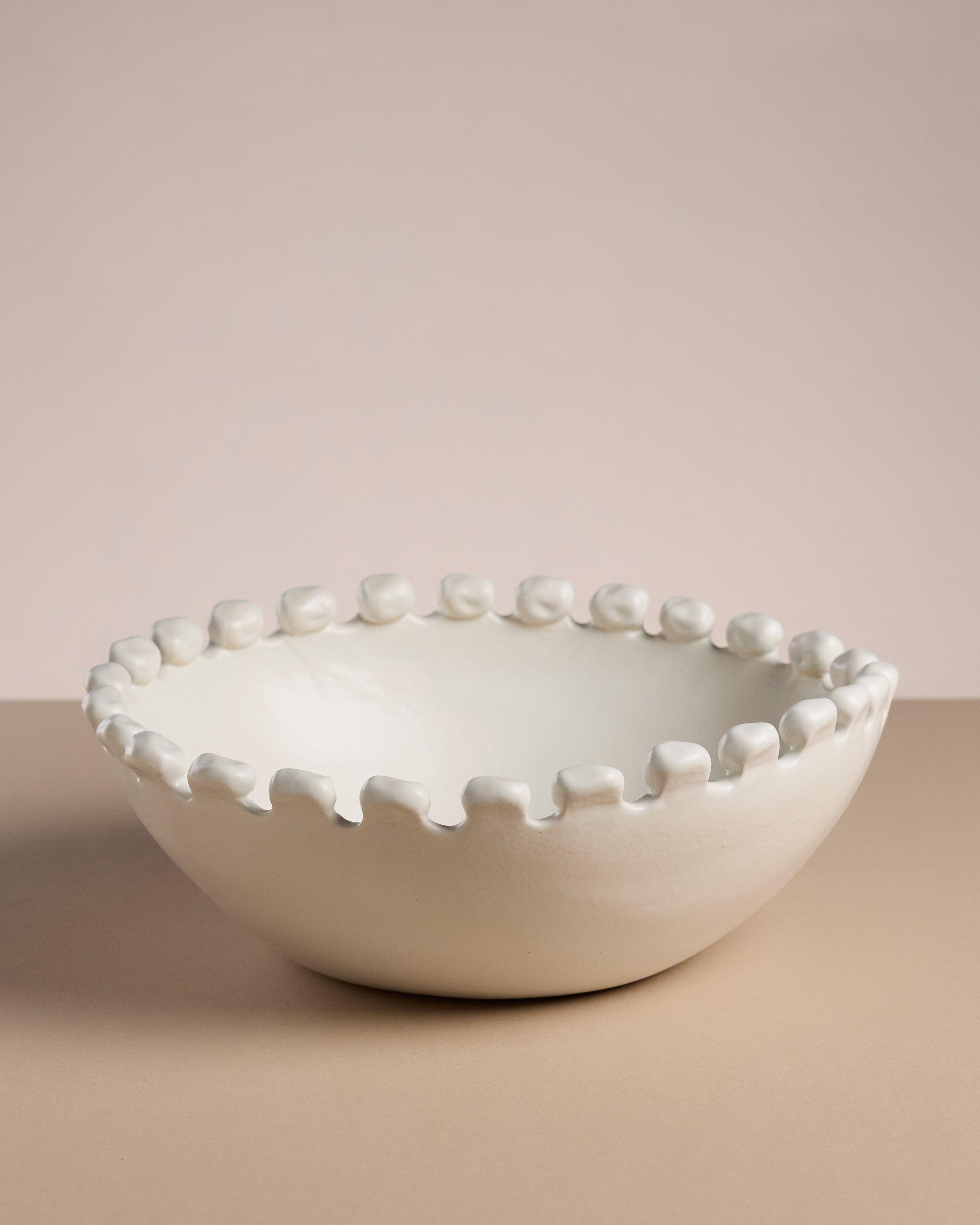 Malibu Large Bobble Bowl -  Milk