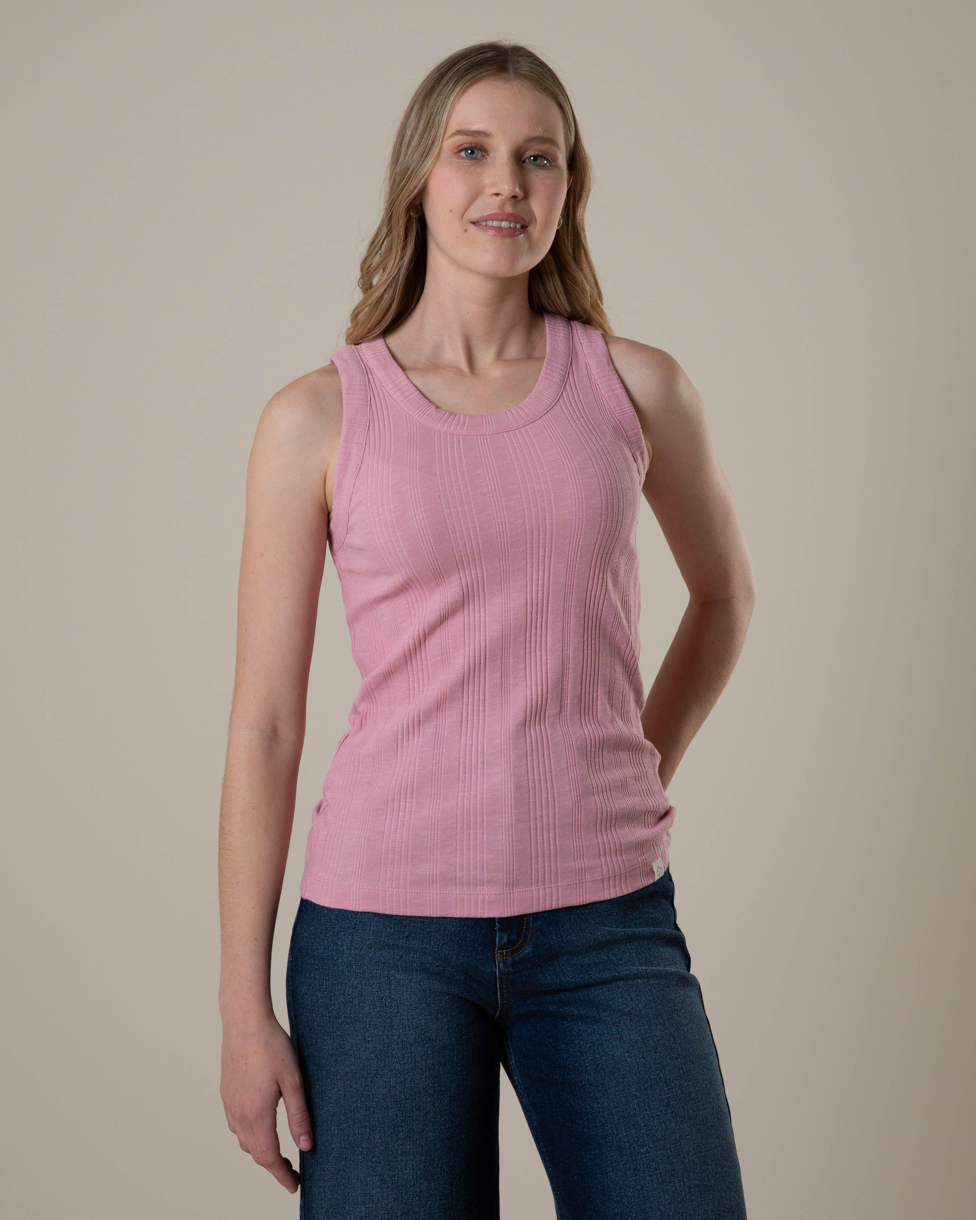 Rare Earth Women's Blossom Rib Tank Top -  Lilac